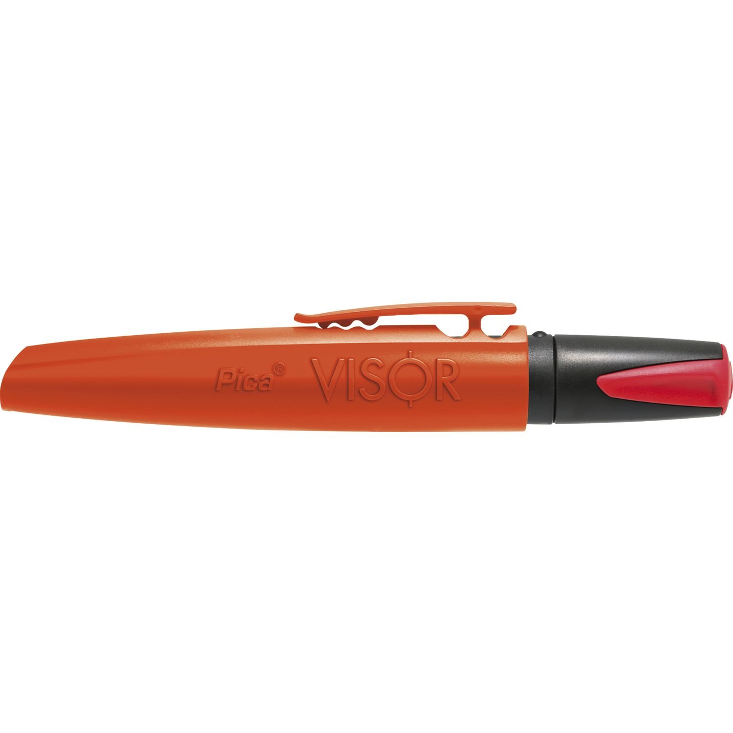 Pica Visor Industrial Permanent Marker - Red Ink, Waterproof & Fade-Resistant for Construction, Warehouse & Outdoor Use