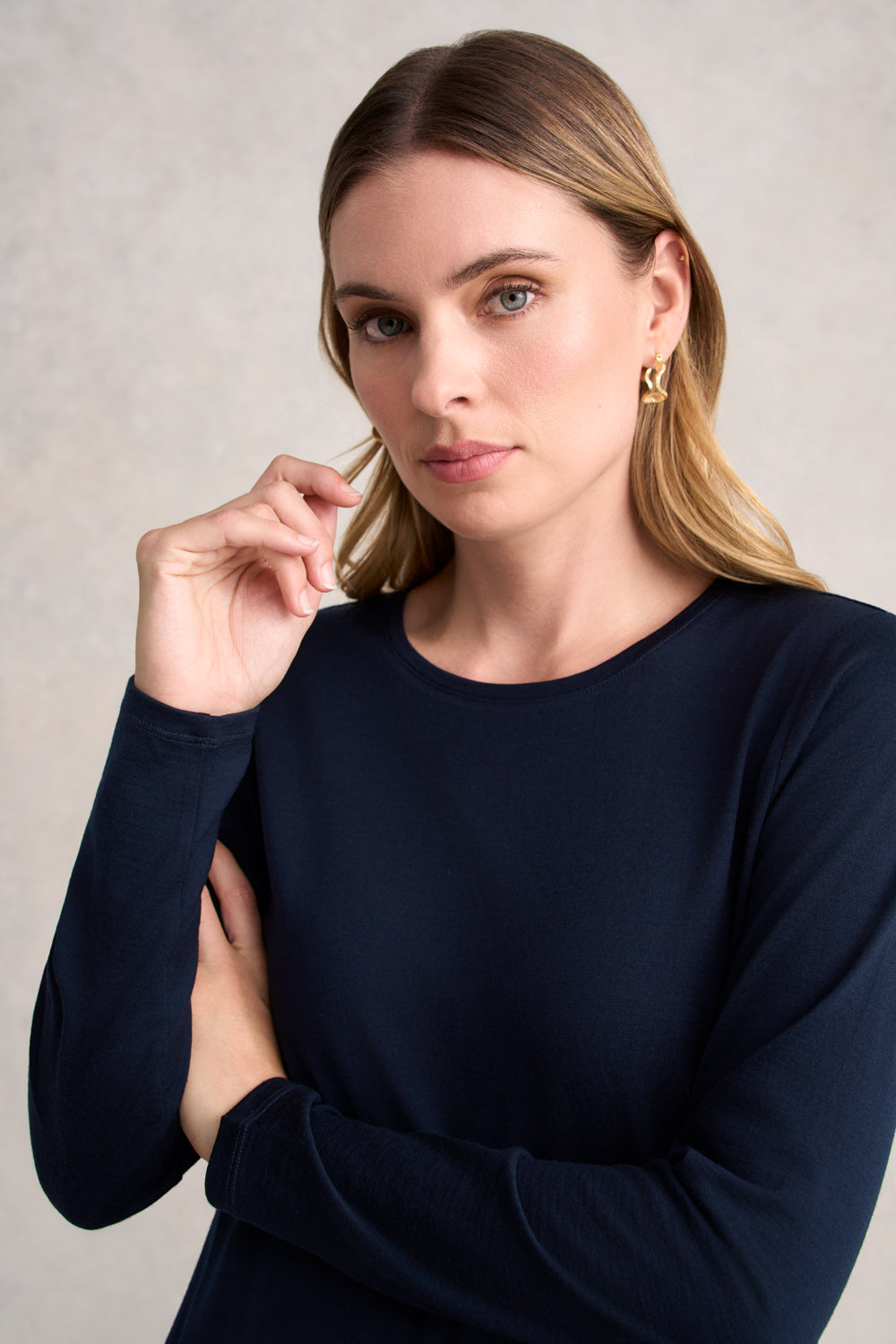 Soft Wool Jersey Tee for Women - Comfortable & Breathable Casual T-Shirt - Perfect for Layering, Office Wear & Everyday Outfits