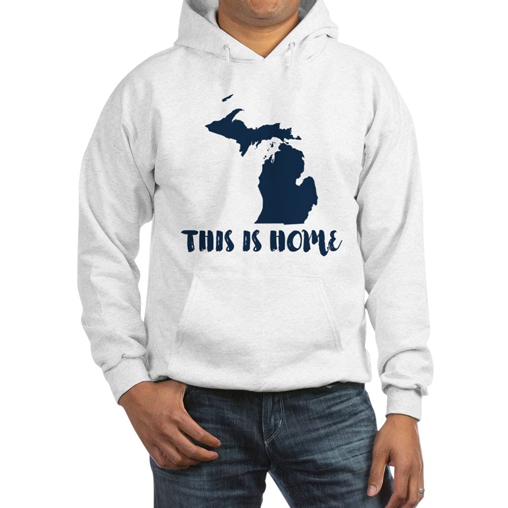 Michigan This Is Home Hooded Sweatshirt - Soft & Cozy Pullover for Men & Women - Perfect for College, Football Games & Winter Outfits