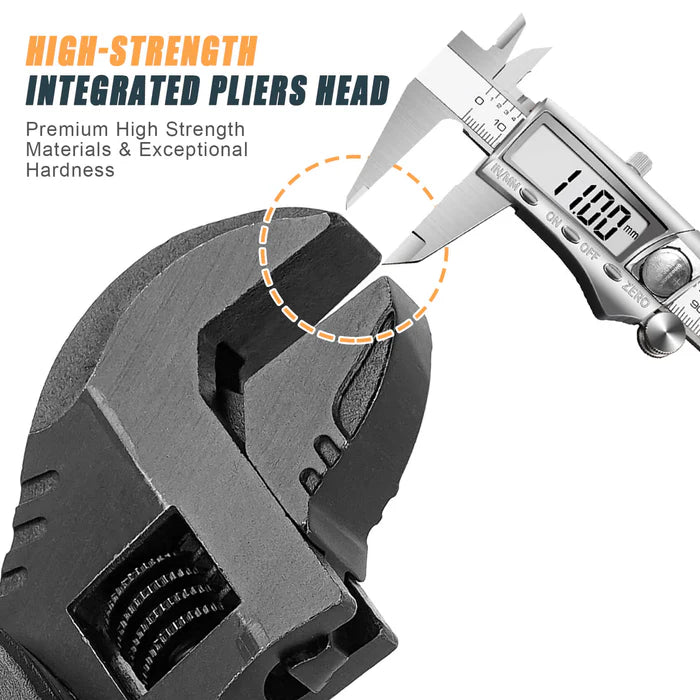 SSIMDER M2 19-in-1 Multitool - Adjustable Wrench Pliers with Screwdrivers, Bottle Opener & More - Perfect for Camping, Hiking, Emergency Kits & DIY Home Repairs
