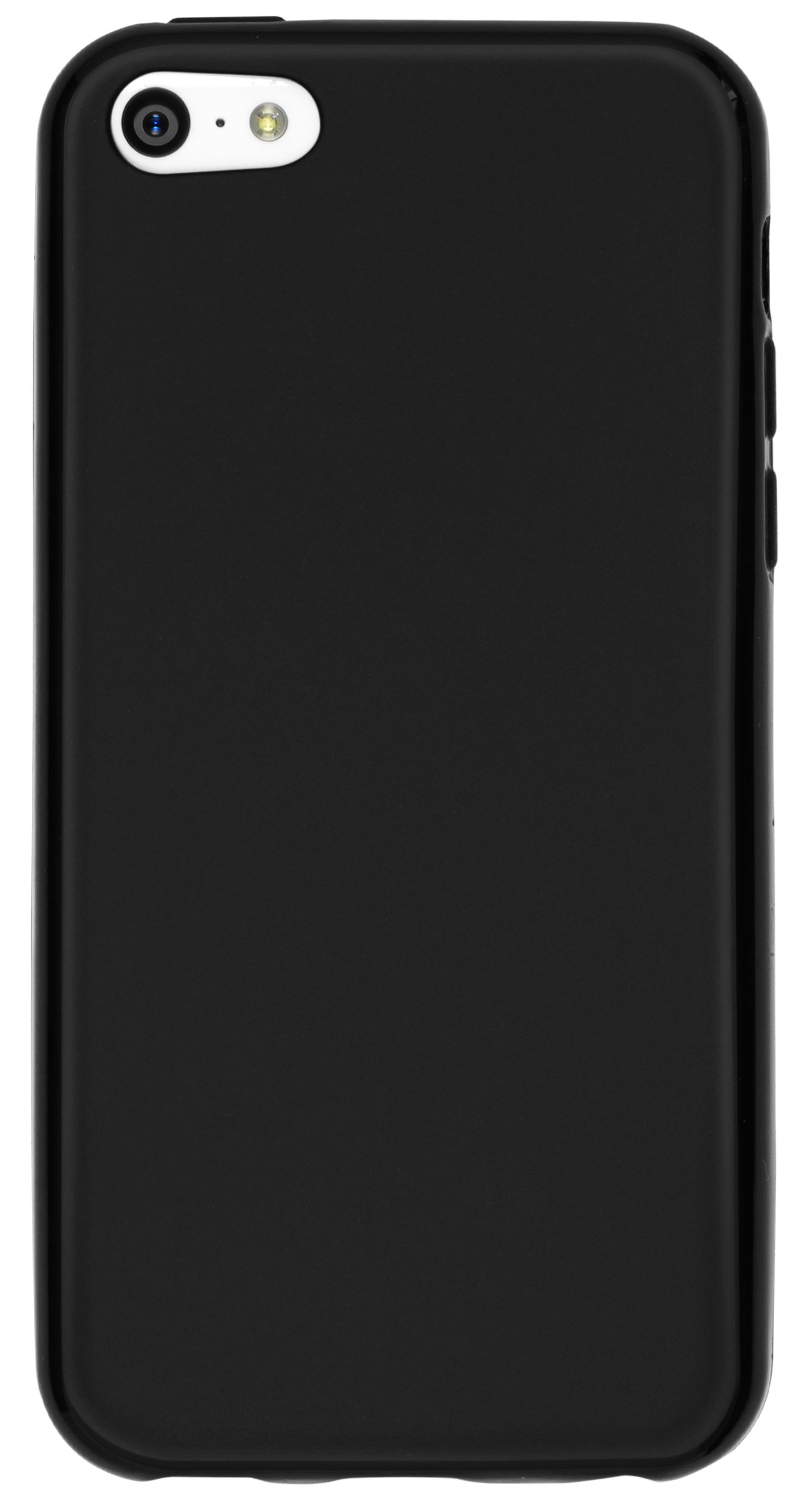 Mumbi Shockproof Matte Black Protective Case for iPhone 5 - Slim Fit, Anti-Scratch Cover with Raised Edges | Perfect for Everyday Use, Travel & Outdoor Activities