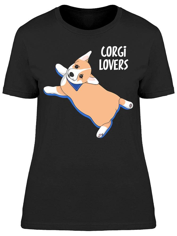 Cute Corgi Lovers T-Shirt for Women - Soft Cotton Graphic Tee - Perfect for Casual Wear, Dog Lover Gifts & Everyday Outfits