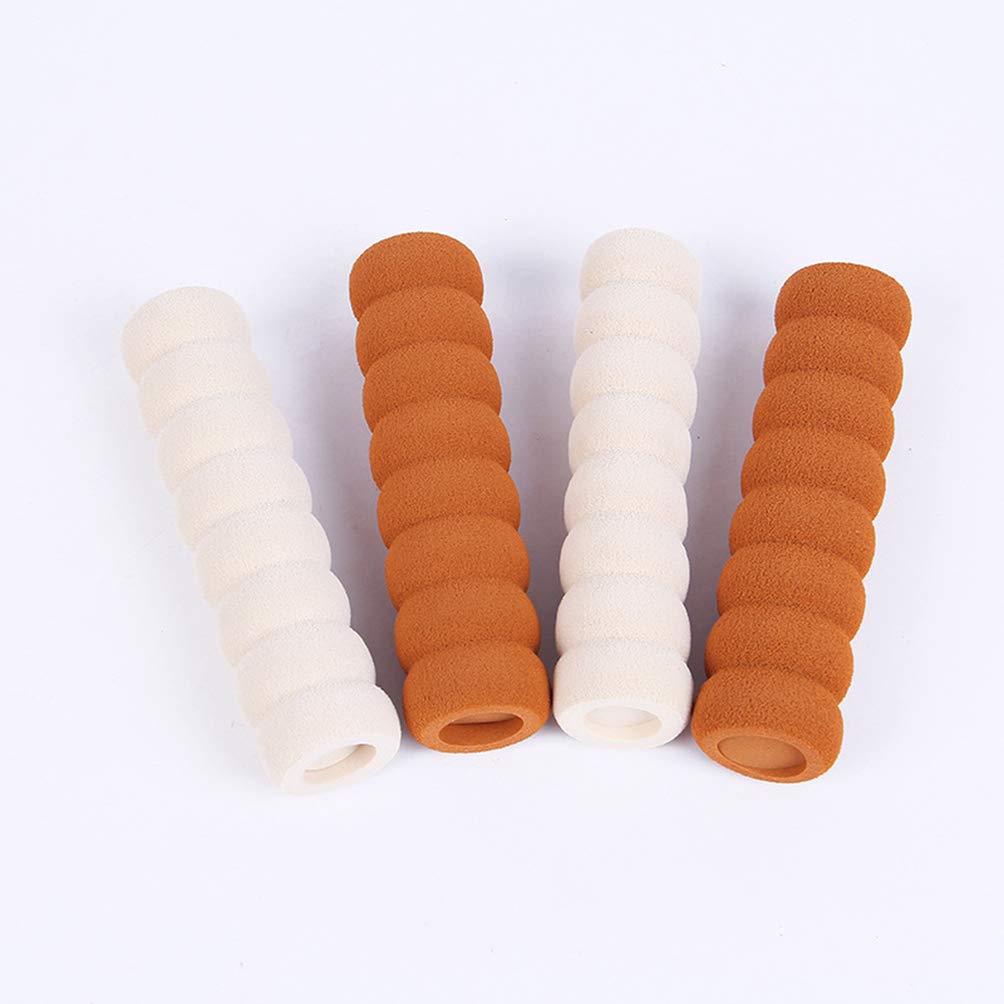 NUOBESTY 4-Pack Silicone Door Knob Covers - Soft Spiral Foam Handle Protectors for Baby Safety, Childproof & Anti-Collision (Fits Standard Doorknobs & Levers) - Perfect for Homes with Toddlers & Pets