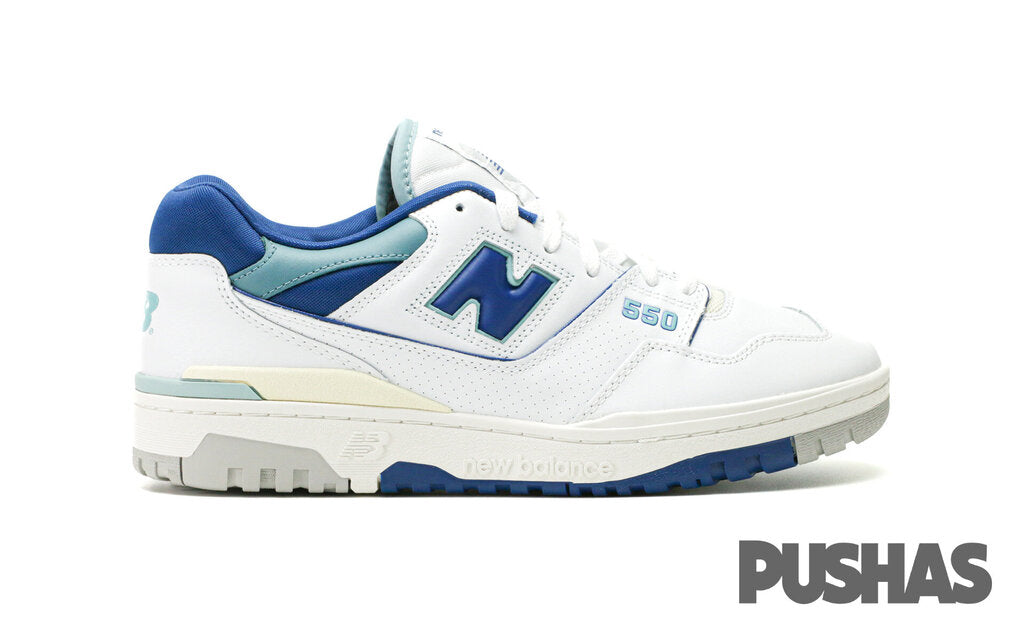 550 'White Blue Groove' Sneakers (2022) - Trendy Casual Shoes for Men & Women | Perfect for Running, Walking & Streetwear Fashion