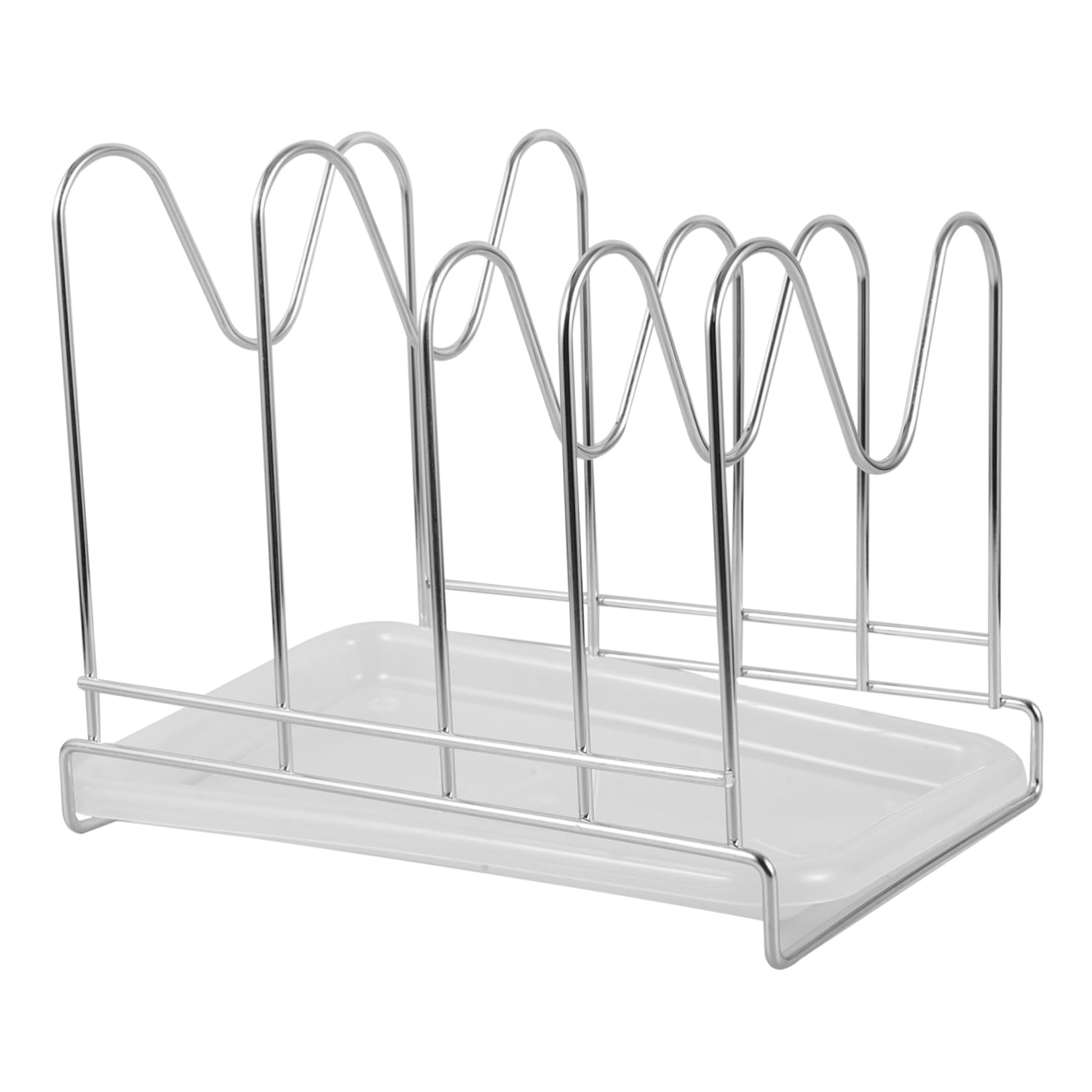 IMUSINICE Stainless Steel Water Tray & Cutting Board Organizer Rack - Baking Pan Storage Solution for Kitchen Countertop Organization | Perfect for Drying Dishes, Organizing Cutting Boards & Baking Sheets