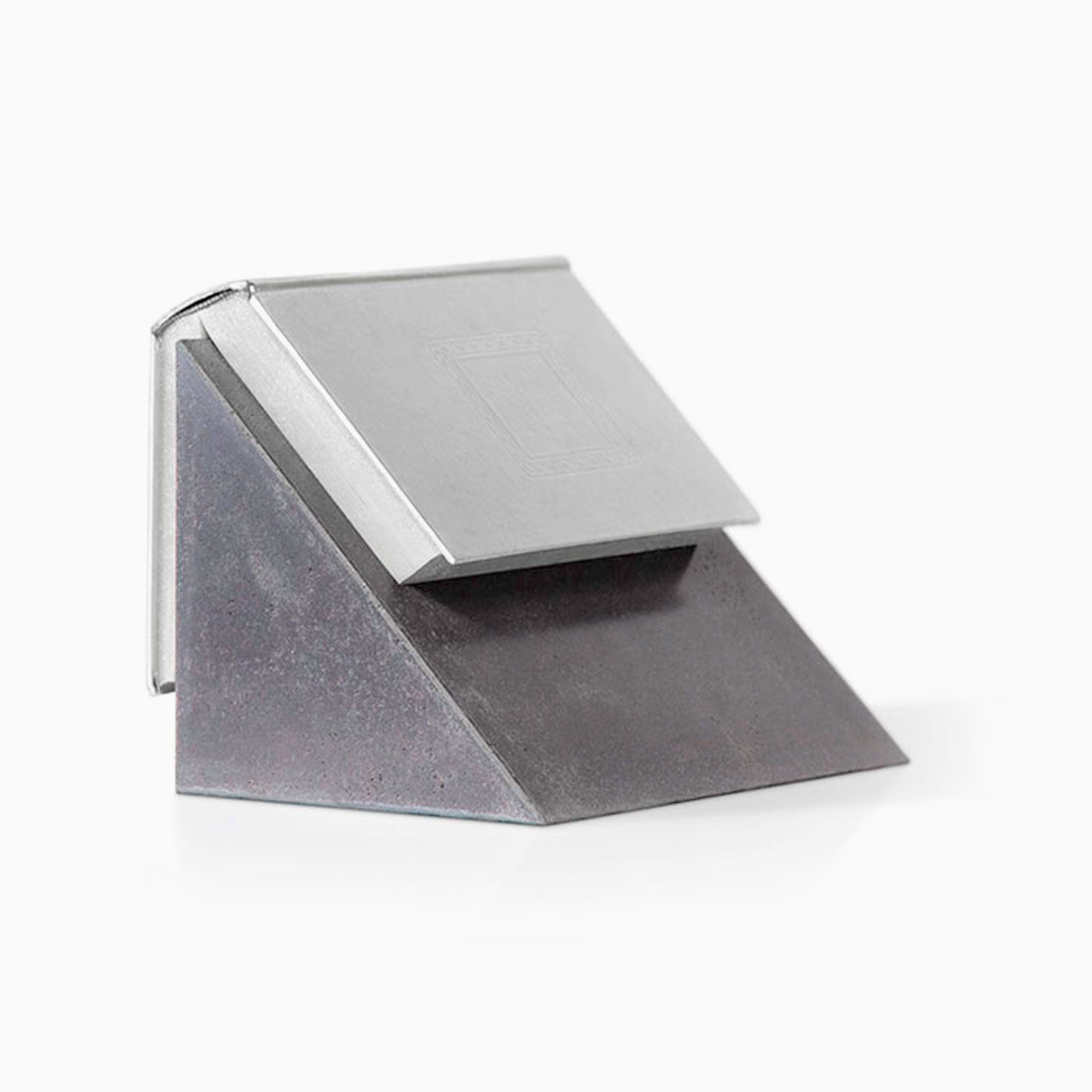 Book Wedgie El Uno Concrete Book Rest - Durable Book Holder for Reading, Studying & Display - Perfect for Bookshelves, Desks & Home Decor