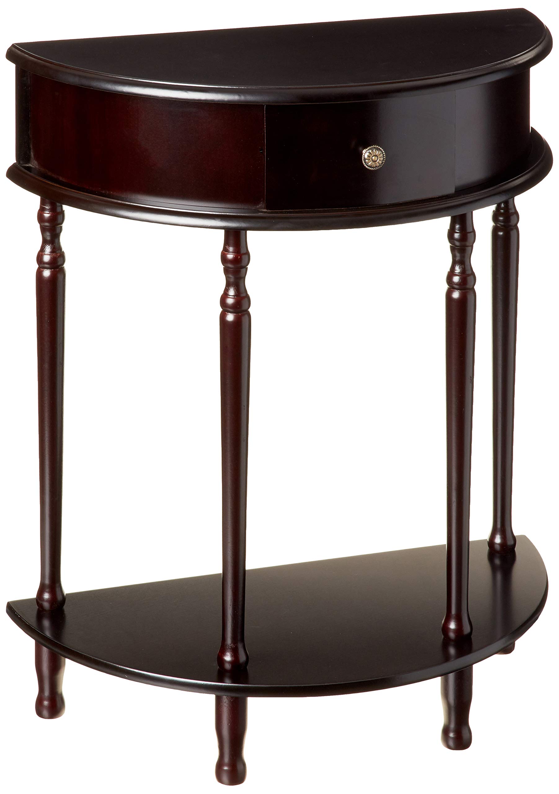 Frenchi Home Furnishing End Table with Storage Shelf - Modern Side Table for Living Room, Bedroom & Office - Nightstand with Sturdy Metal Frame & Wooden Top