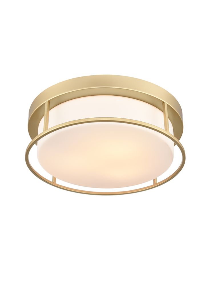 Bromley Flush Ceiling Light Fixture - Modern LED Ceiling Mount Light with Adjustable Brightness, Multiple Sizes & Finishes (Brushed Nickel, Matte Black, Polished Chrome) - Perfect for Bedroom, Living Room, Hallway and Office Lighting