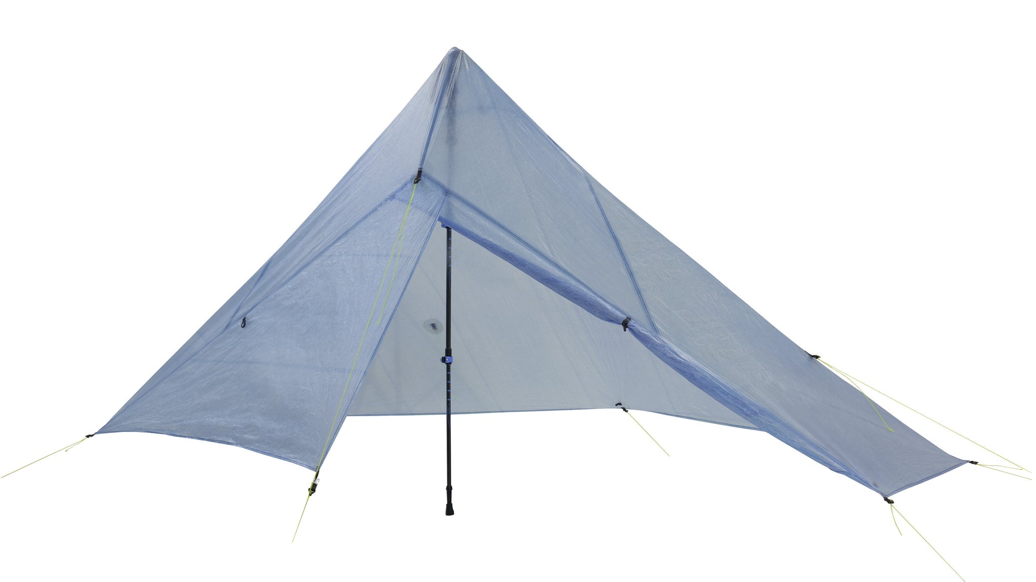 Lightweight Hexamid Pocket Tarp - Ultralight Blue Camping Shelter for Backpacking, Hiking & Outdoor Adventures