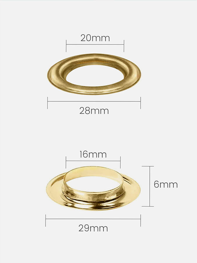 Yoga Mat Eyelets Pair - Durable Metal Grommets for Yoga Mats - Perfect for Hanging & Storage - Home & Studio Use