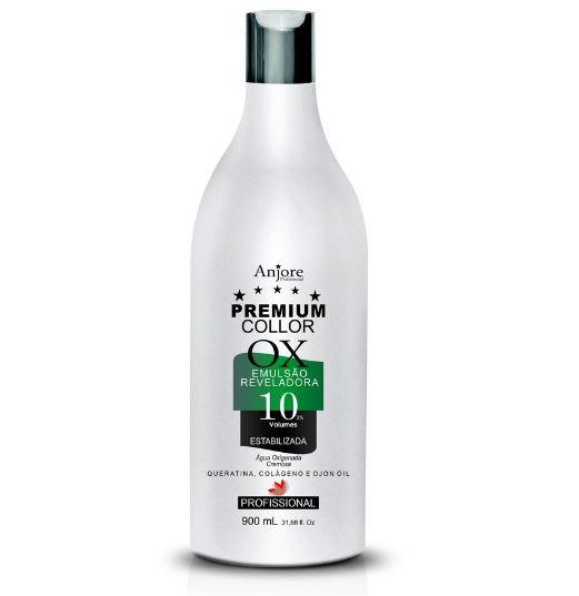 Anjore Premium 10V Discoloration Hydrogen Peroxide Emulsion (900ml) - Professional Hair Lightener for Salon & Home Use
