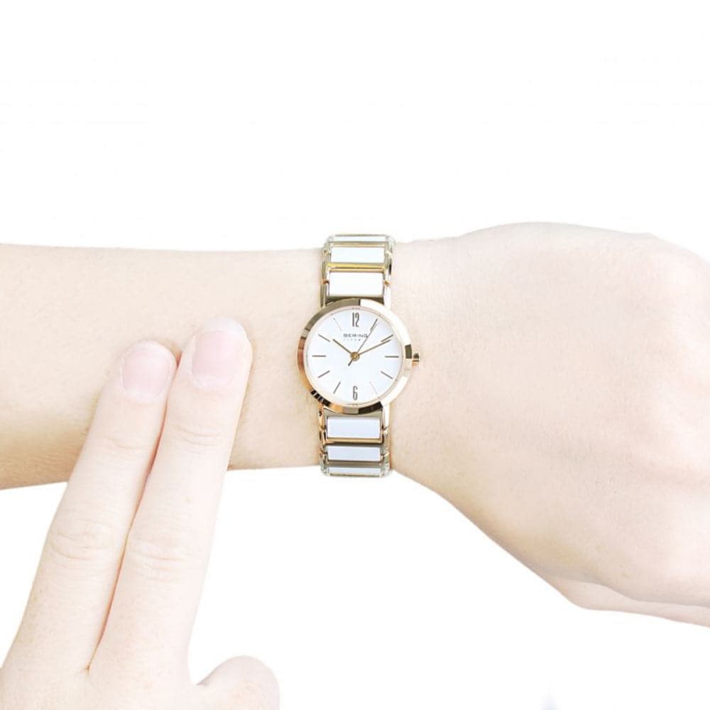 BERING 30226 751 White Ceramic Women's Watch - Elegant Timepiece for Women, Fashion Accessory for Office, Party & Everyday Wear