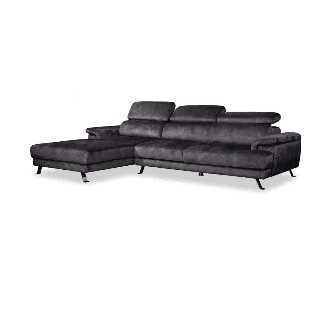 Haru Fabric L-Shaped Sectional Sofa - Pet Friendly, Comfortable & Durable for Living Room, Family Room, or Home Theater - Perfect for Relaxing, Entertaining & Pet Owners