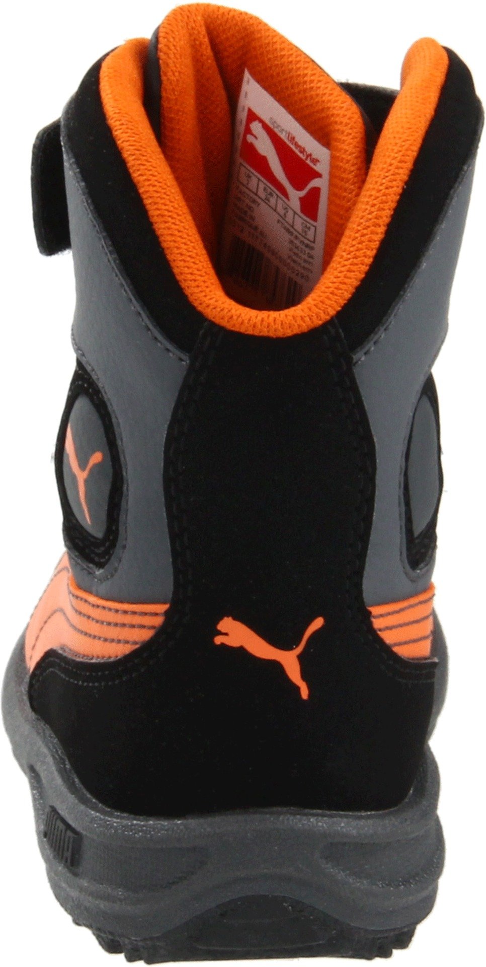 Puma Niveus Boots for Kids - Black/Jaffa Orange/Dark Shadow - Toddler/Little Kid/Big Kid Sizes (5 M US Toddler) - Comfortable & Durable Sneakers for School, Play & Outdoor Activities