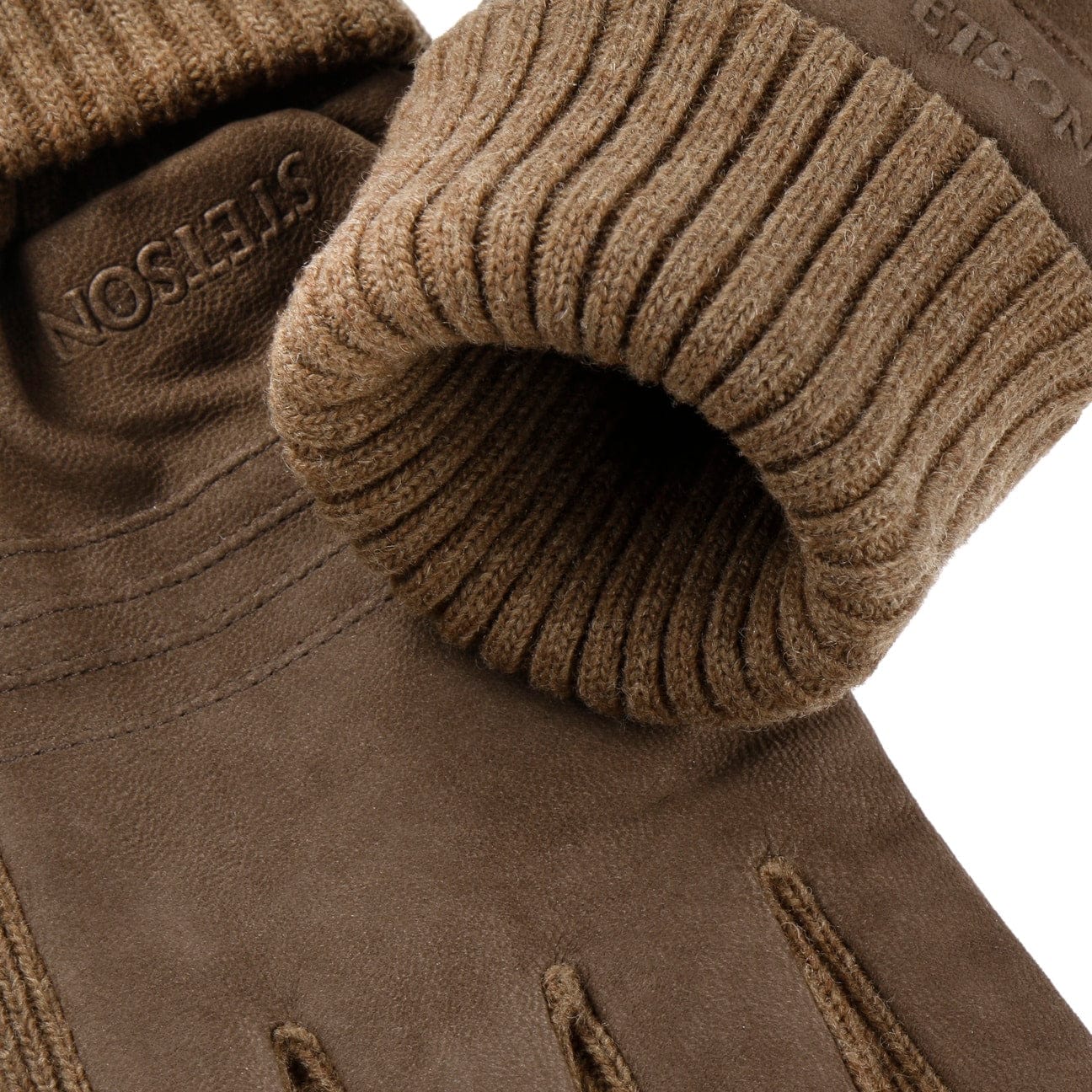 Stetson Bodalen Nubuck Leather Gloves for Men - Premium Winter Driving & Outdoor Gloves - Warm, Durable & Stylish for Cold Weather, Motorcycle Riding & Snow Activities