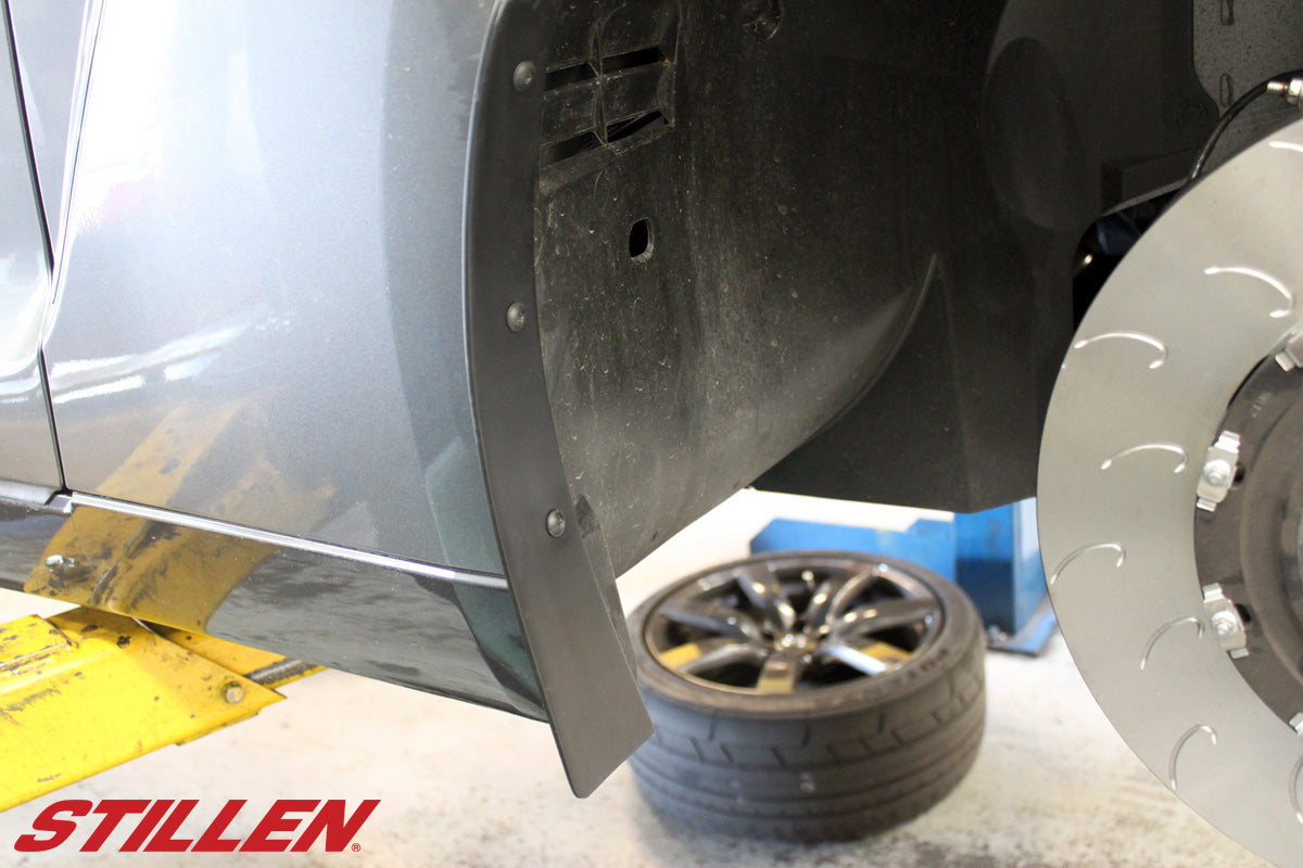 2009-2012 Nissan GT-R Mud Flap Kit - Front & Rear Splash Guards - GTRKB128214 - Perfect for Off-Roading & All-Weather Protection