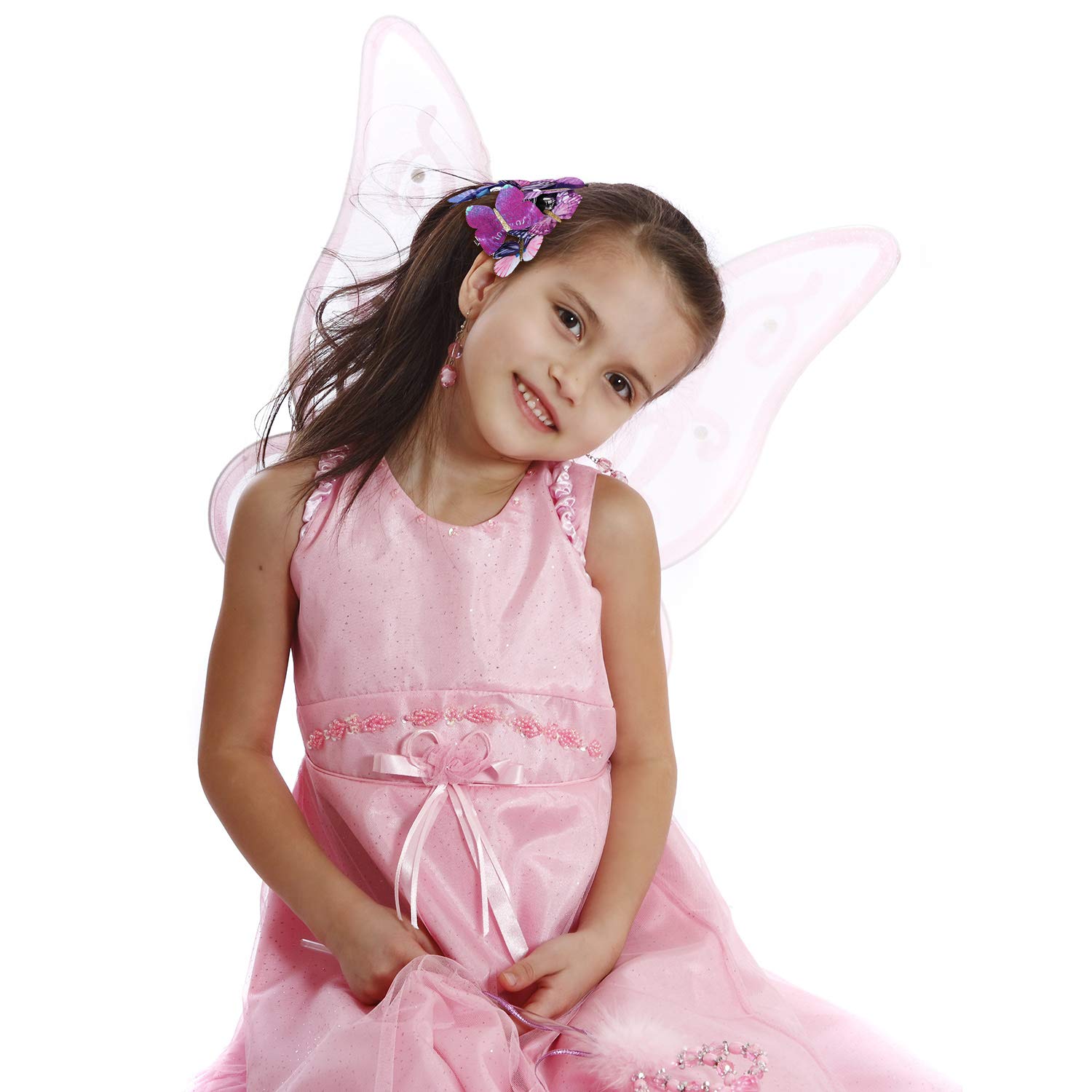Boao 18-Piece Glitter Butterfly Hair Clips Set for Girls, Teens & Women - Mysterious Style Hair Accessories for Parties, Weddings & Everyday Wear