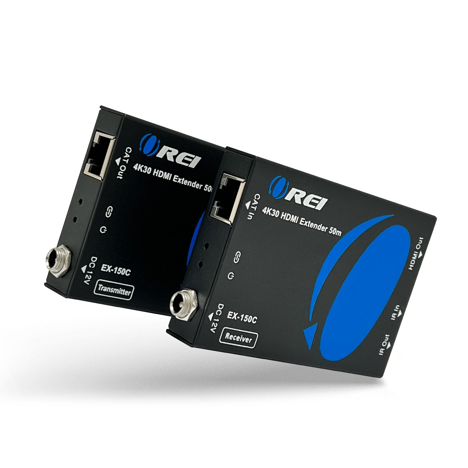 4K HDMI Extender Over CAT6/7 Cable - 165ft Long Range with PoC & Bi-Directional IR Control (EX-150C) - Perfect for Home Theater, Gaming & Conference Room Setup