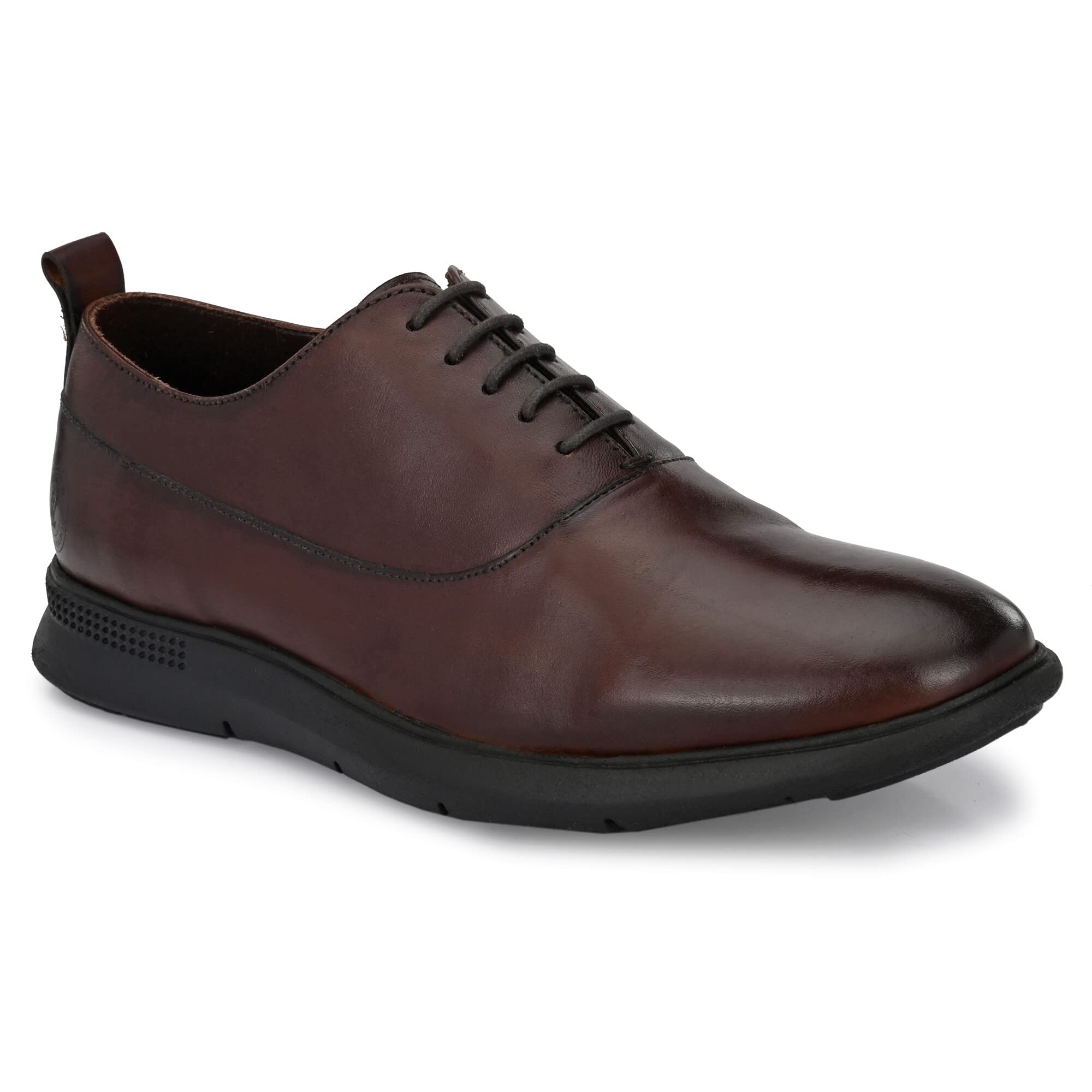 Legwork Men's Genuine Leather Crossover Shoes - Comfortable Slip-On Loafers for Men & Boys | Perfect for Casual Wear, Office & Travel