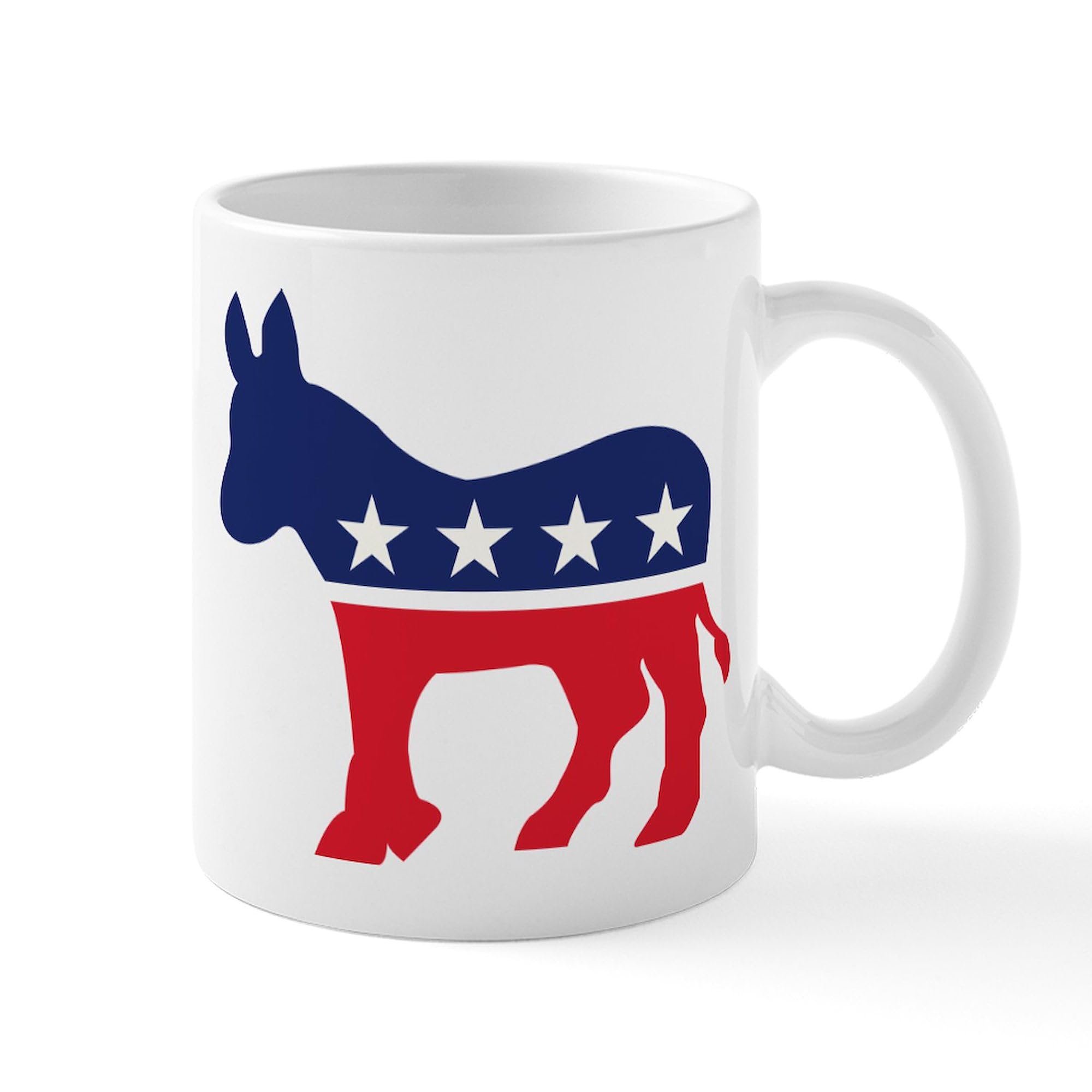 Democrat Donkey 11 oz Ceramic Coffee Mug - 325 ml Political Gift for Tea & Coffee Lovers - Perfect for Office, Home, or Campaign Events
