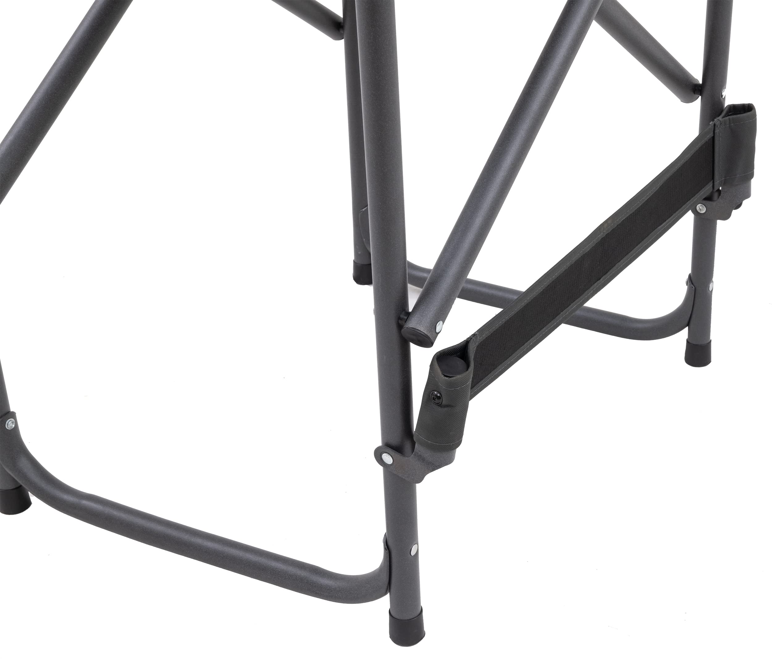 Browning Directors Chair - Heavy Duty Outdoor Folding Chair with Durable Fabric & Sturdy Aluminum/Steel Frame, Tall Seat & Flip-Down Footrest - Perfect for Camping, Beach, Backyard & Outdoor Events