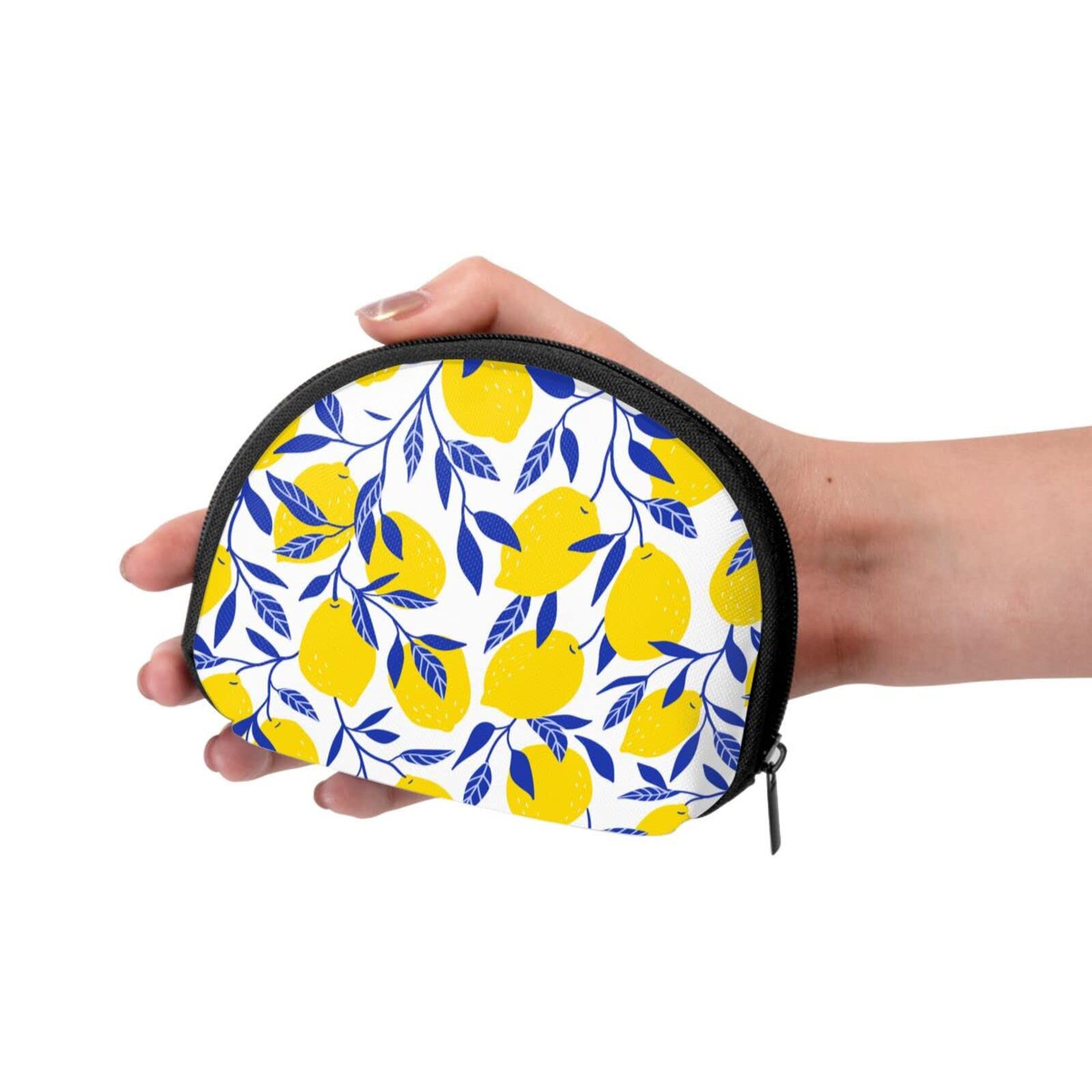 Tie Dye Half Moon Cosmetic Bag for Women - Small Travel Makeup Pouch with Cute Print | Perfect for Toiletry Organizer, Gym Essentials & Vacation Accessories