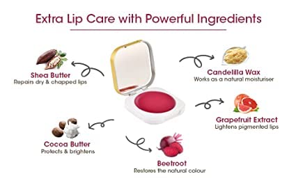 Organic Beetroot Lip Balm for Dry, Damaged & Chapped Lips - Ayurvedic Lip Moisturizer with Cocoa Butter & Shea Butter | Paraben & Sulfate Free | 5g | Perfect for Winter Care, Daily Hydration & Natural Lip Treatment