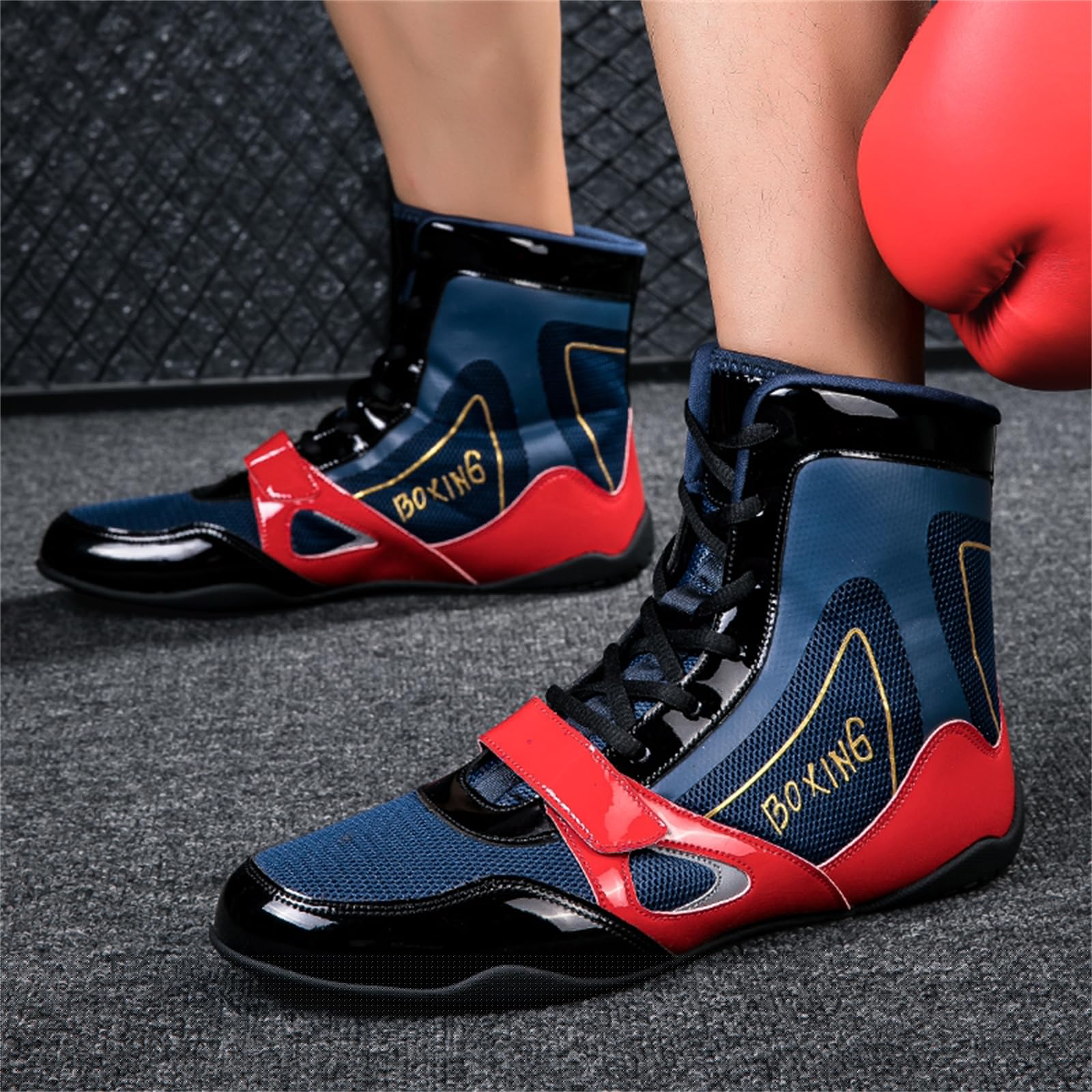 Professional Wrestling & Boxing Shoes for Men & Women - Breathable Fitness Training Shoes for Gym, MMA, Martial Arts & Sports Performance