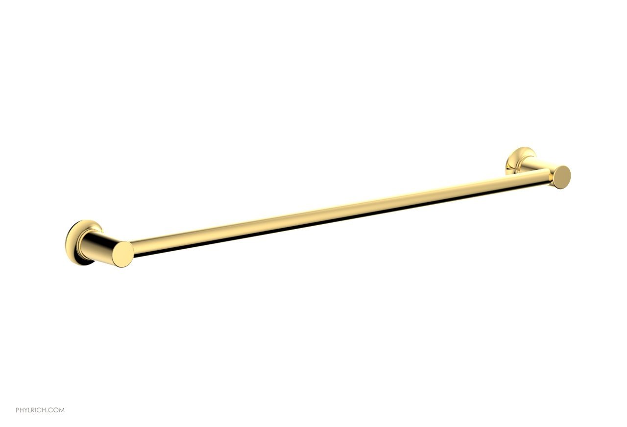 HEX MODERN 24-Inch Brushed Nickel Towel Bar - 50171 - Bathroom Towel Rack for Modern Homes, Spa, and Hotel Use