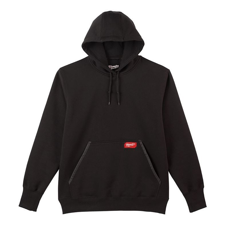 350B M Men's Medium Heavy Duty Cotton/Polyester Long Sleeve Pullover Hoodie - Black | Workwear, Outdoor Activities & Casual Wear