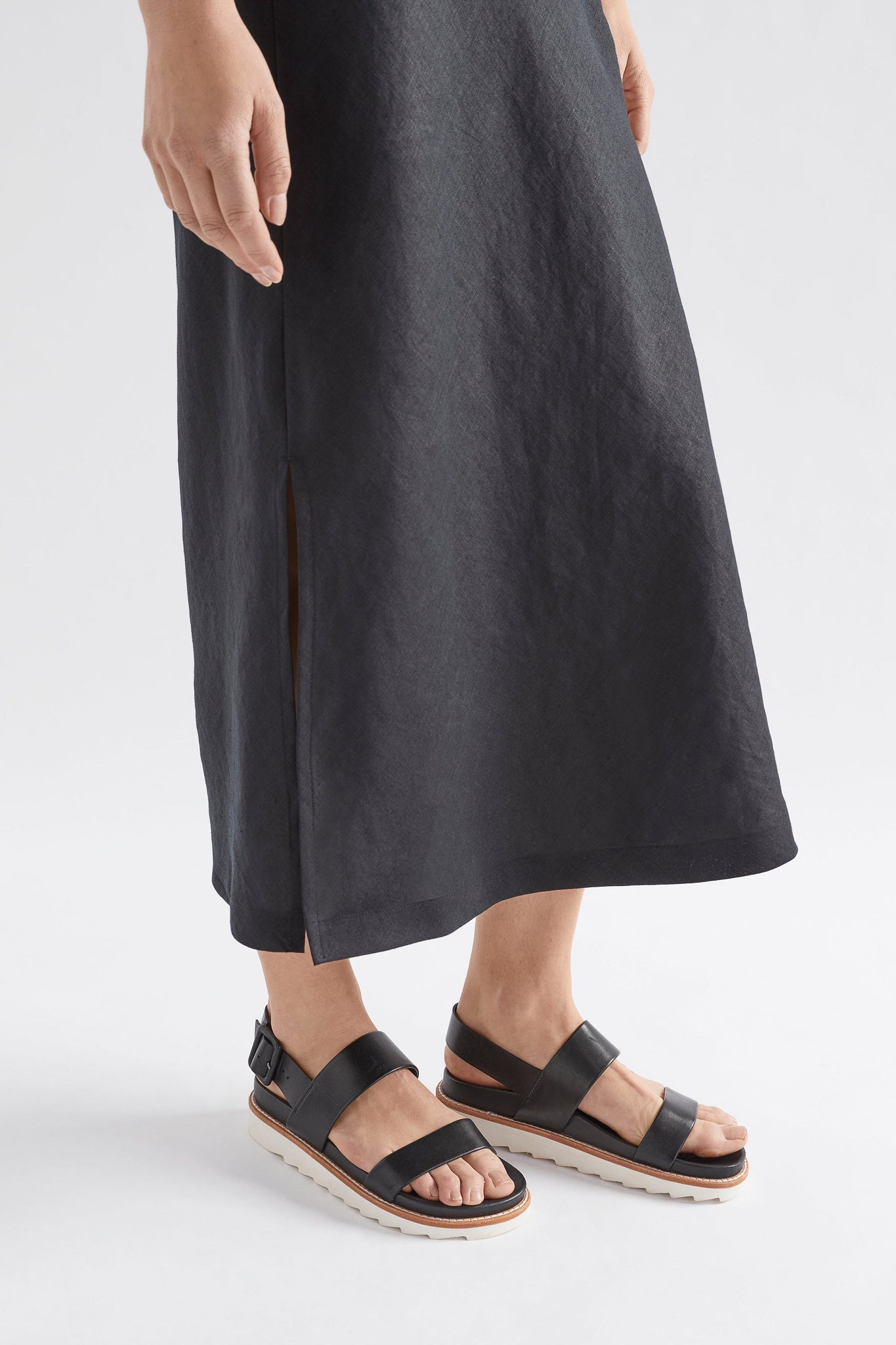ELK Stilla Linen Skirt for Women - Summer Boho Maxi Skirt with Pockets - Perfect for Beach Vacation, Music Festivals & Casual Outings
