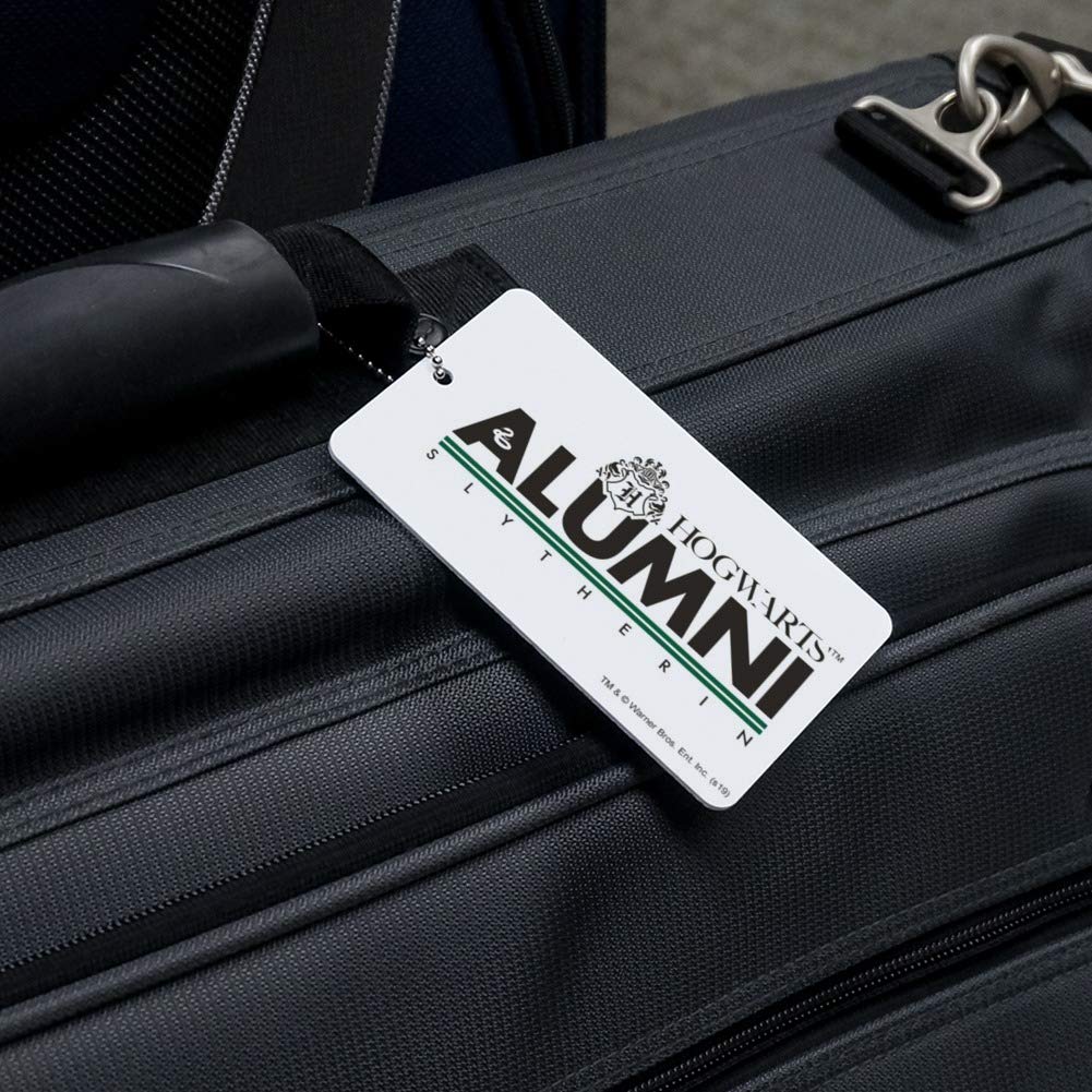 Harry Potter Slytherin Alumni Luggage Tag - Personalized Suitcase ID Card for Carry-On Bags - Perfect for Travel, Cosplay & Harry Potter Fans