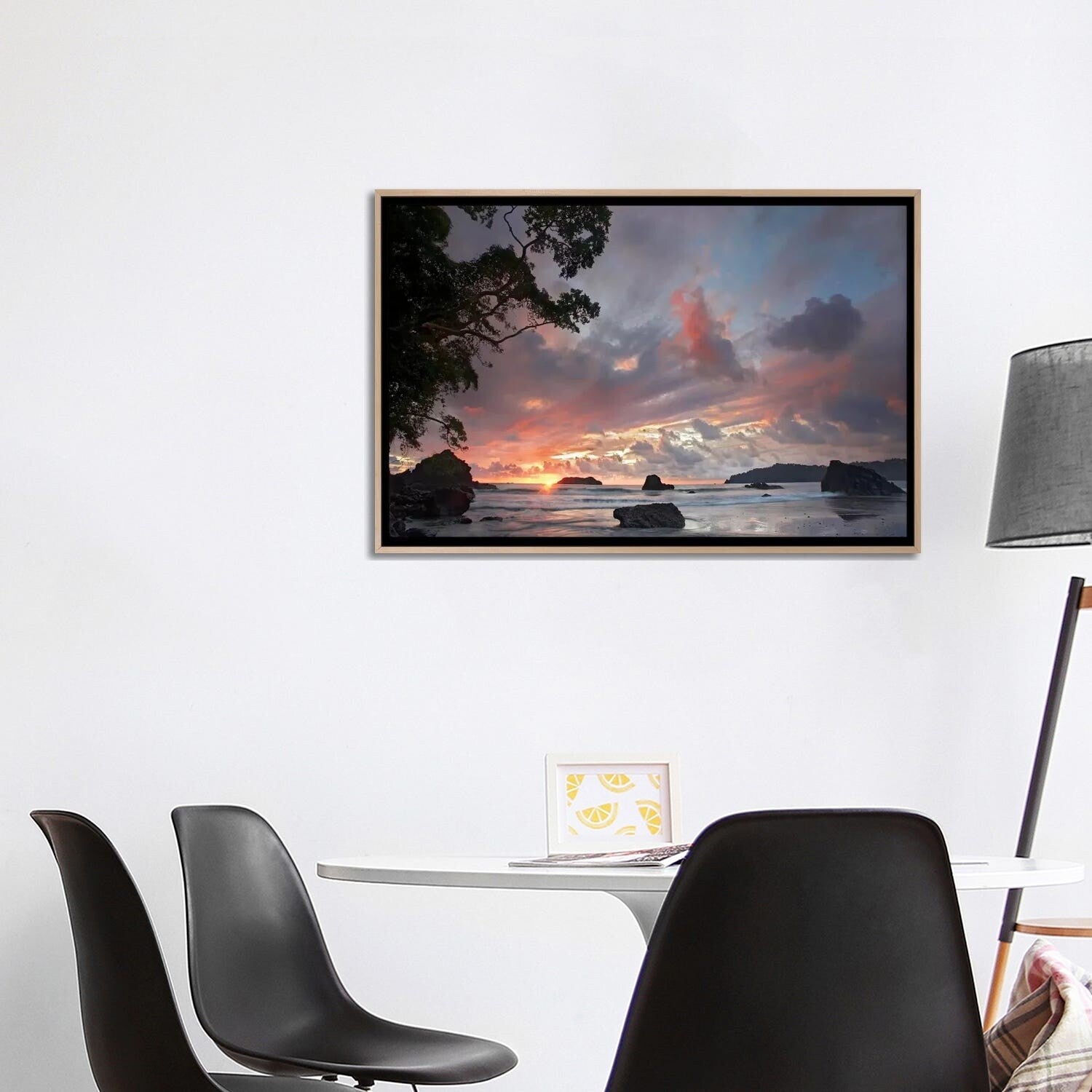 Tim Fitzharris Framed Wall Art - Stunning Beach & Coastline Landscape of Manuel Antonio National Park, Costa Rica | Perfect for Living Room, Office & Coastal Decor