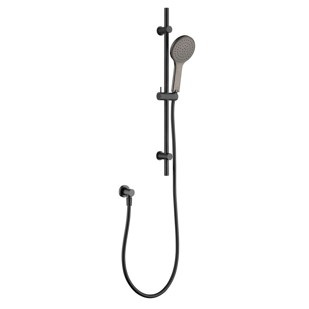Fienza Kaya Rail Shower System in Matte Black - Modern Bathroom Fixture for Luxurious Shower Experience | Perfect for Home Renovation & Spa-Like Bathrooms