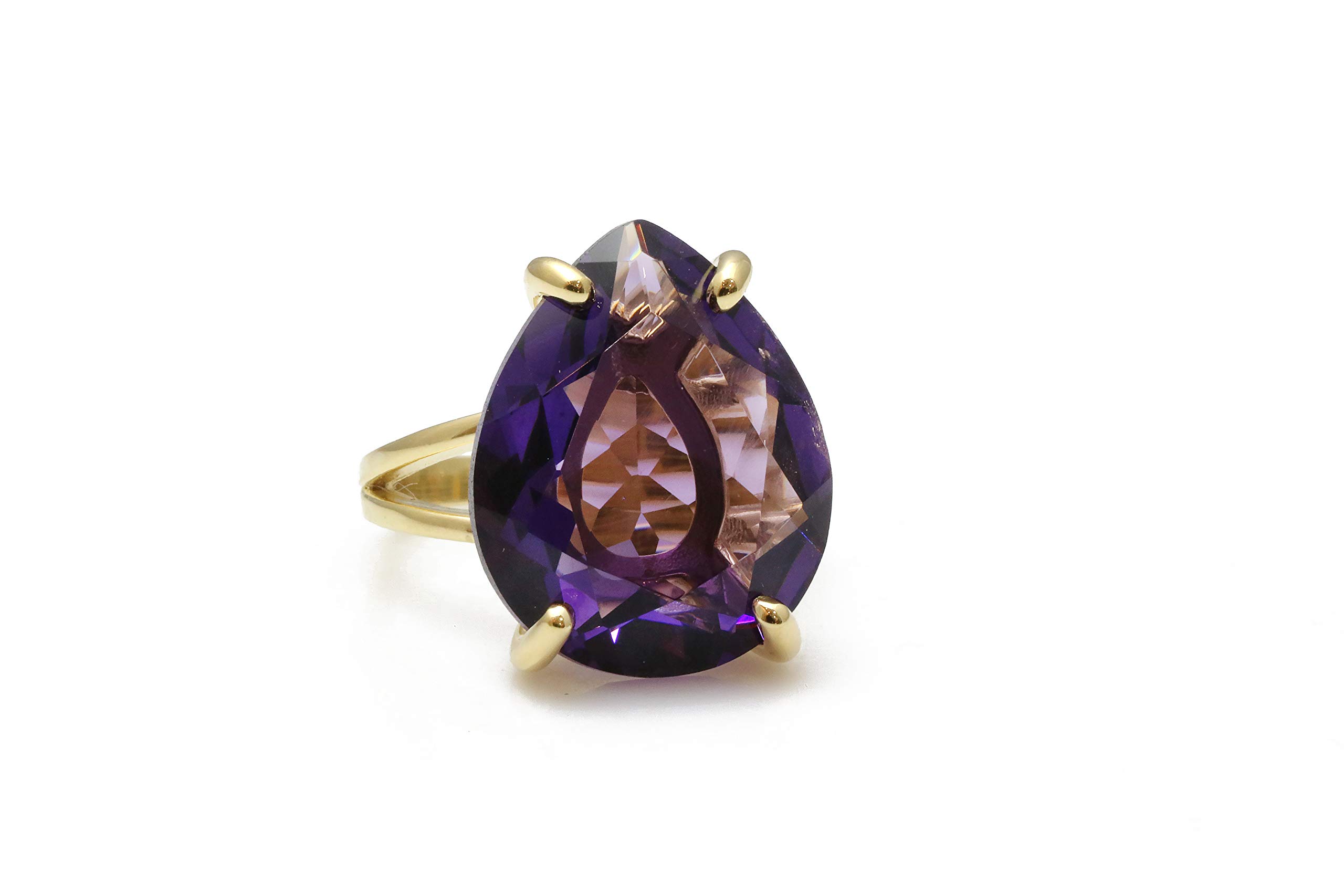 925 Sterling Silver Amethyst Ring - Handmade Birthstone Jewelry for Women | Engagement, Birthday & Everyday Wear | Gift Box Included | Perfect for Weddings, Anniversaries & Special Occasions