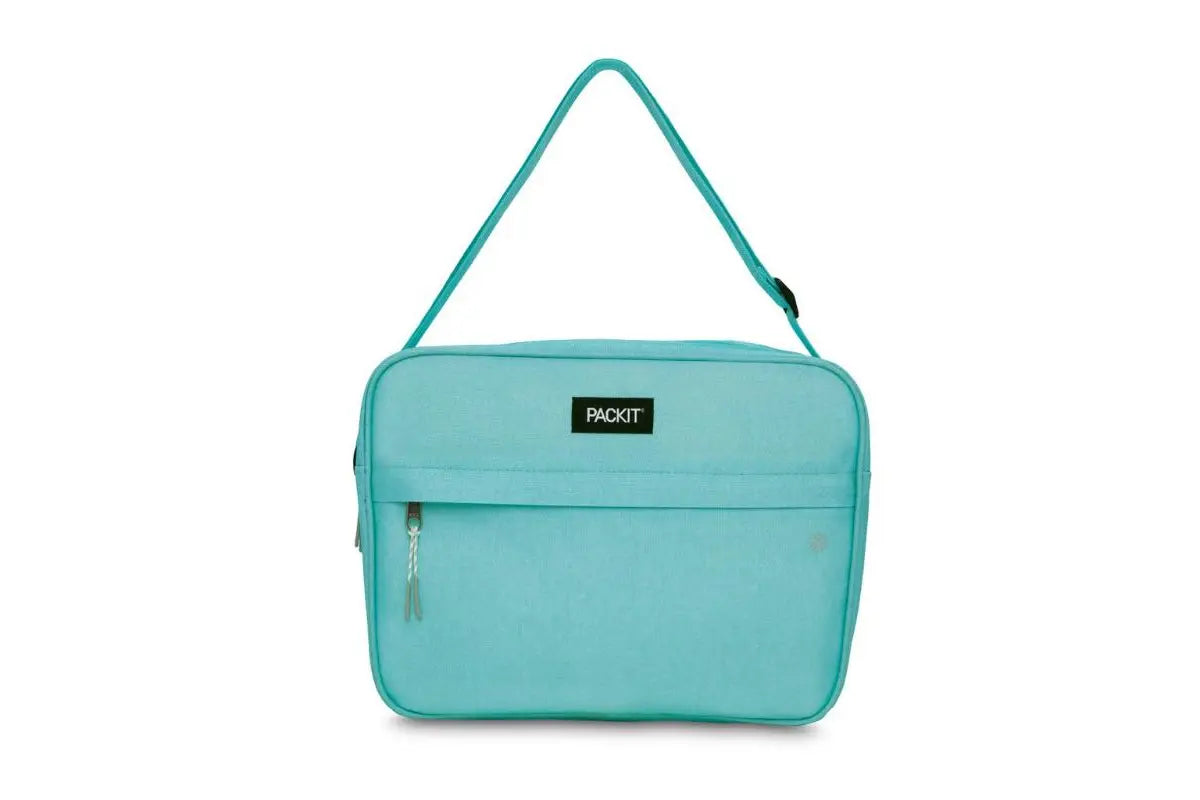 Packit Freezable Lunch Box Cooler Bag - Insulated Reusable Zuma Lunch Tote for Work, School & Picnics - Mint Green