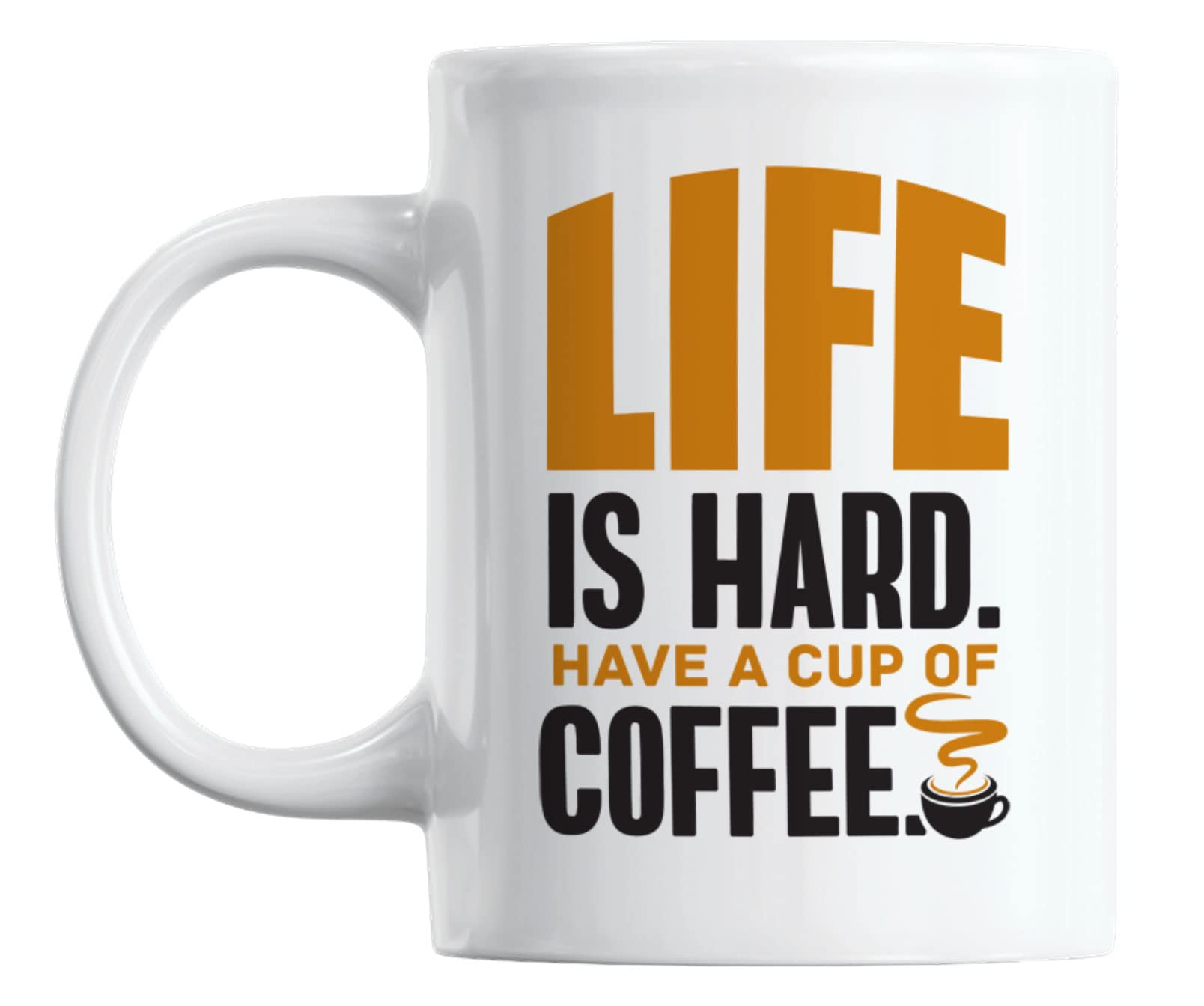 White Ceramic Coffee & Tea Mug - 11oz Inspirational Quote Cup for Coffee Lovers - Perfect for Home, Office & Gifts