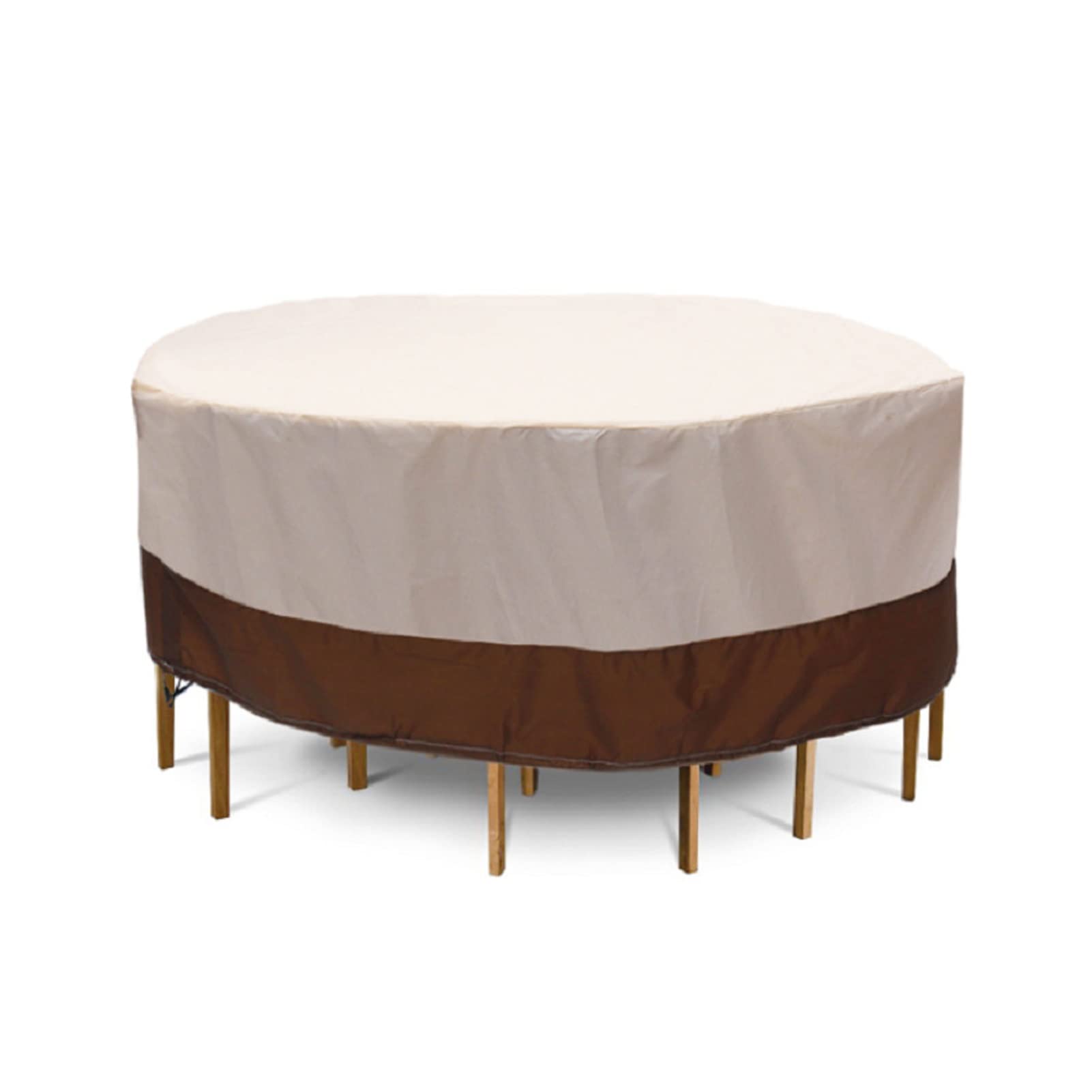Waterproof Oxford Cloth Round Table Cover - Snow & Dust Resistant Outdoor Furniture Protector for Patio, Sofa, Chairs (188x84CM, Color A-01) - Perfect for Backyard, Garden & All-Weather Use