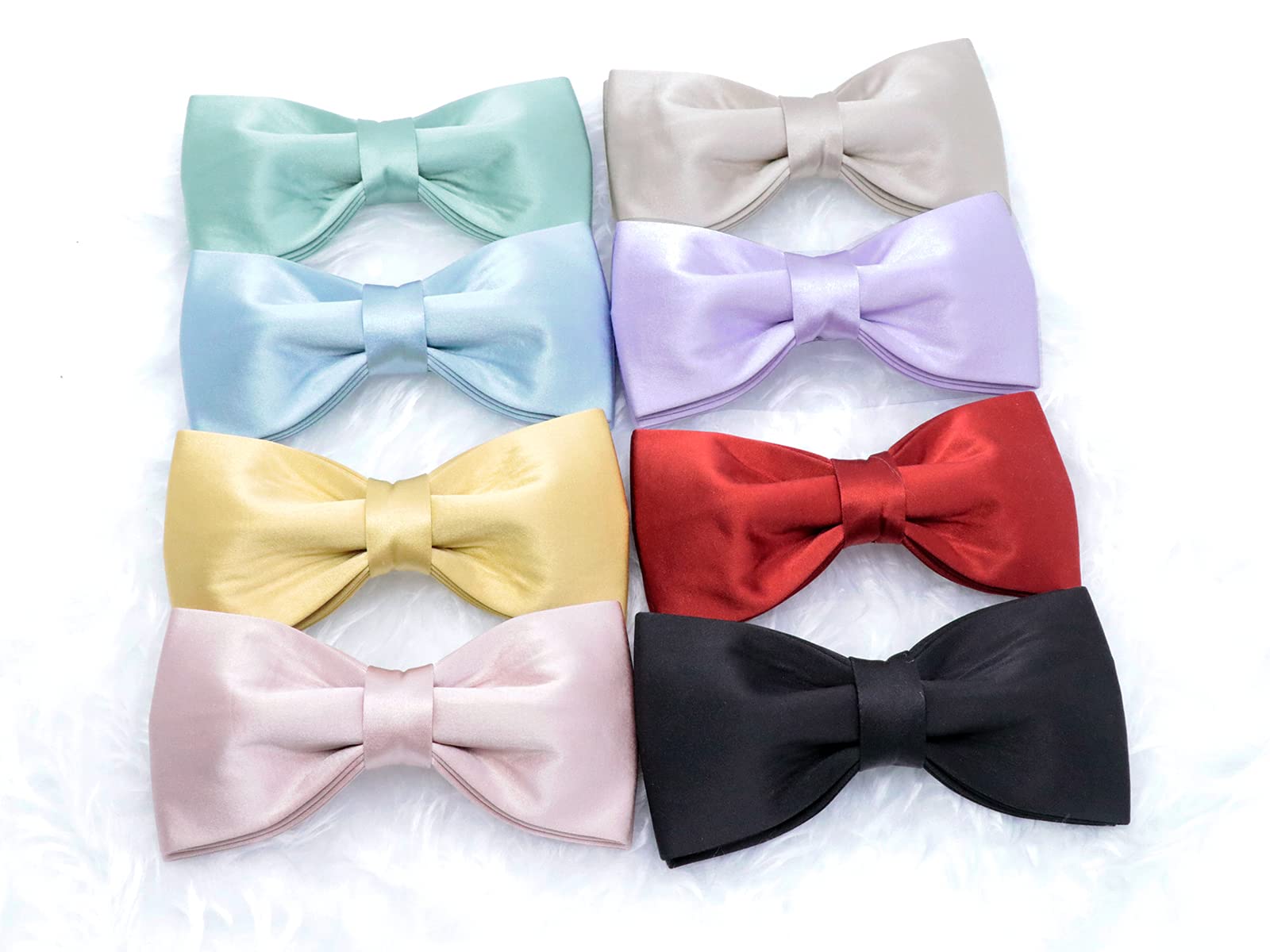Unique Style Paws Dog Collar - Christmas Silk Pet Collar with Adjustable Bow Tie - Soft Comfortable Collar Gift for Small Dogs (Male & Female) - Perfect for Holiday Parties & Pet Photos