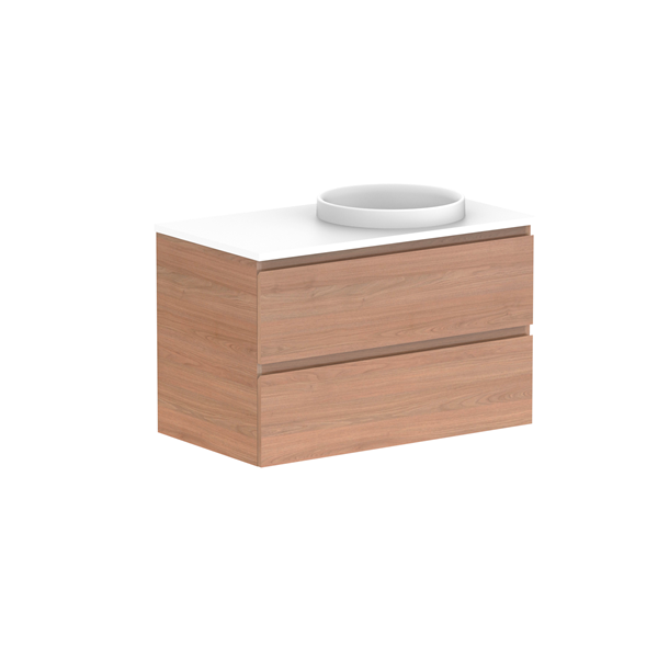 ADP Glacier Pro All Drawer Twin Vanity with Caesarstone Countertop - Modern Bathroom Vanity Set with Soft Close Drawers for Master Bath & Guest Bath Remodel
