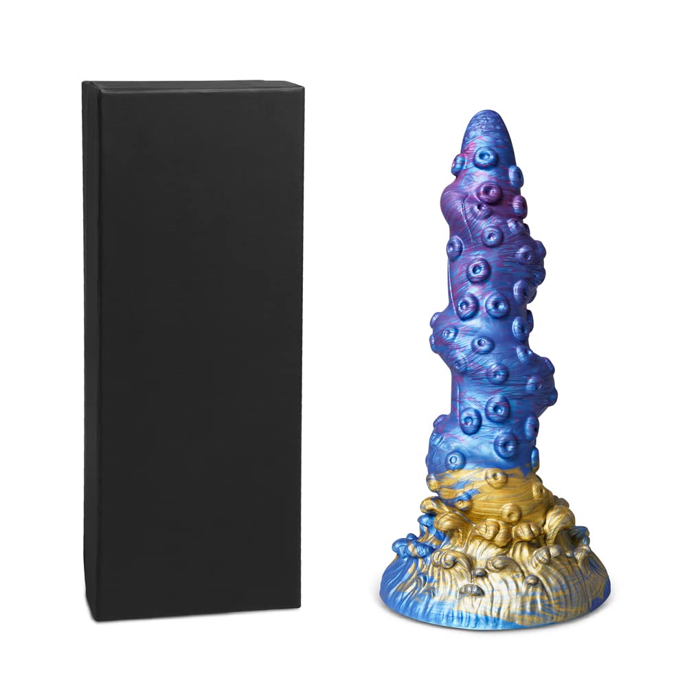 BeHorny Liquid Silicone Fantasy Dildo - Alien Octopus Tentacle Dragon Adult Sex Toy with Strong Suction Cup Base for Solo Play, Couples Fun & BDSM Exploration
