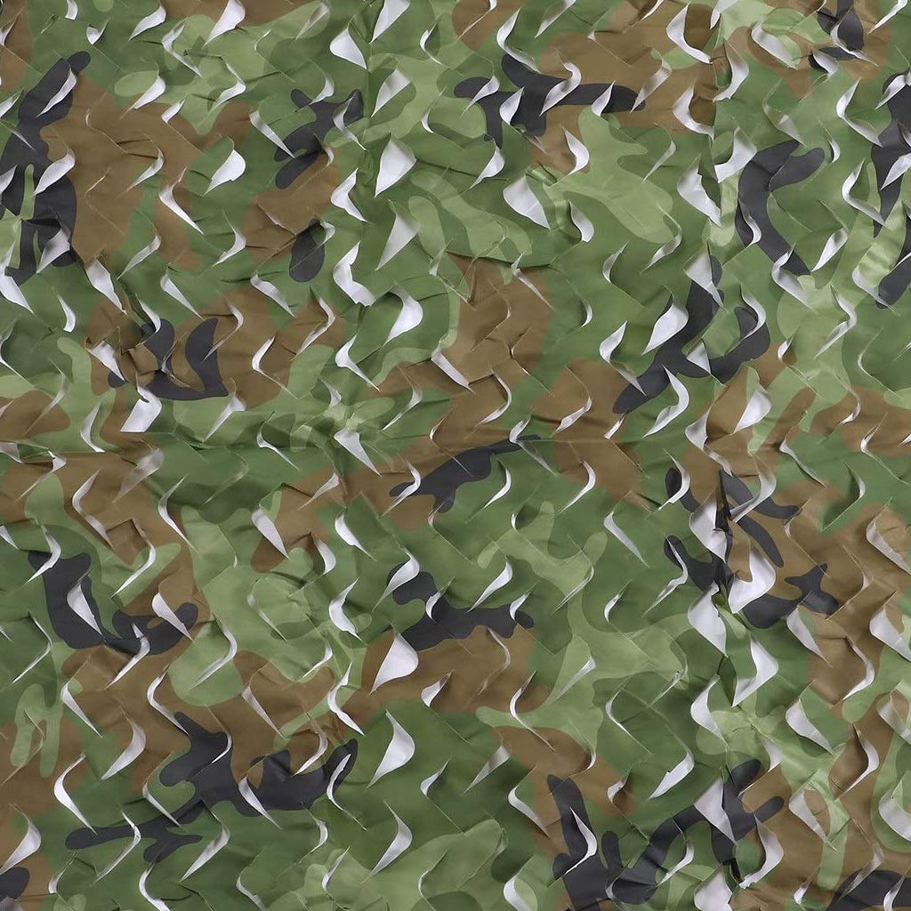 Military Camouflage Net Woodland - Outdoor Hunting Blind, Courtyard Party Decor, Photography Backdrop & Camping Sunshade - Multi-Size Camo Netting for Kids & Adults (2×8m/6.5ft x 26ft) - Perfect for Hunting, Backyard Parties & Outdoor Adventures