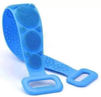 ALVRIO Silicone Body Scrubber Belt - Double Sided Exfoliating Shower Scrubber for Deep Cleansing, Dead Skin Removal & Massage | Waterproof Bath Brush for Back, Feet & Full Body Care | Ideal for Spa, Gym & Travel Use