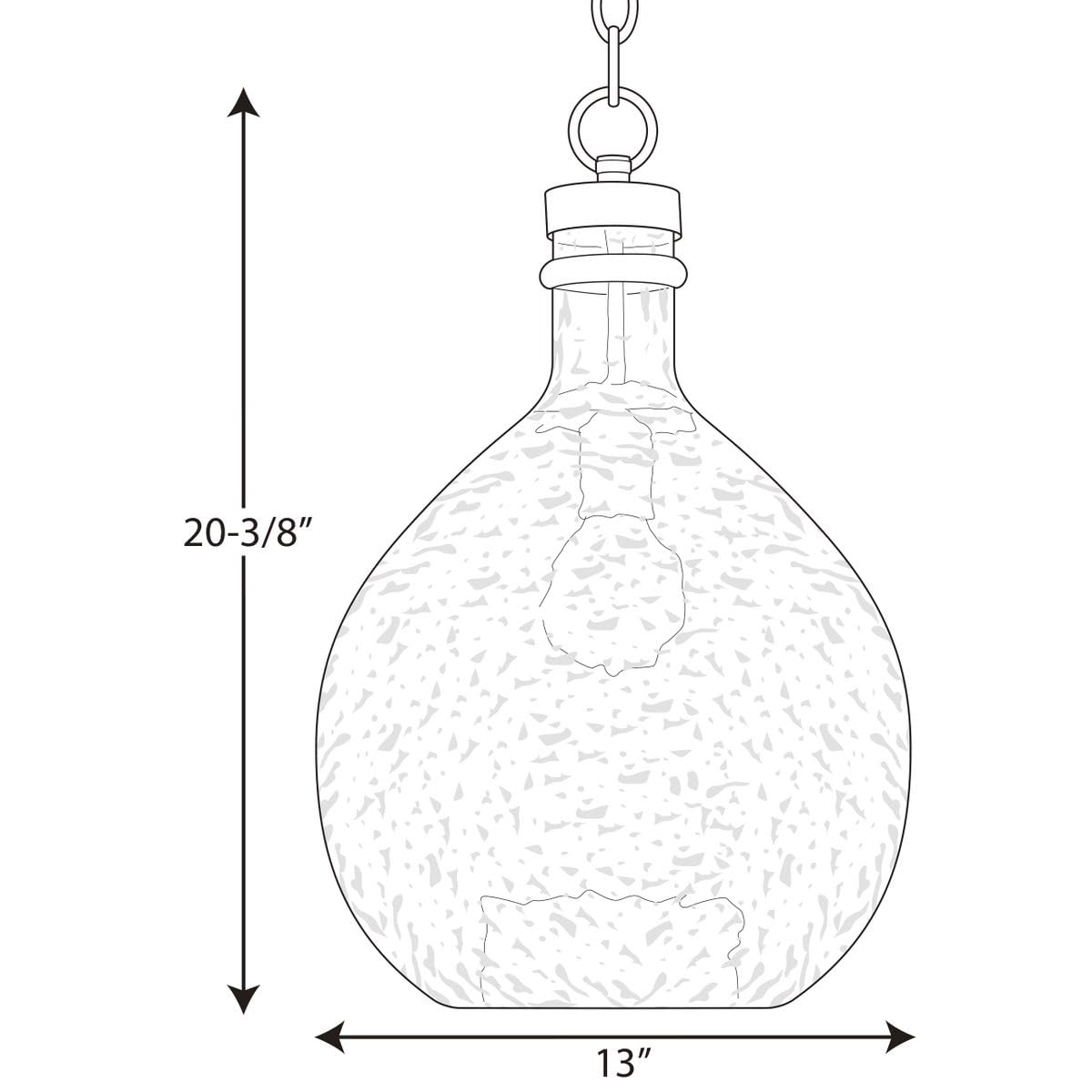 Progress Lighting P500064-143 Zin One-Light Black Pendant - Modern Industrial Hanging Light Fixture for Kitchen Island, Dining Room & Bar Counter