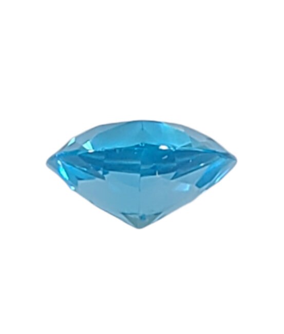 3.255ct Natural African Swiss Blue Topaz Loose Gemstone - 9mm Trillion Cut, VVS Clarity, Eye-Clean, Vibrant Blue Color - Wholesale for Jewelry Making, Engagement Rings & Custom Designs