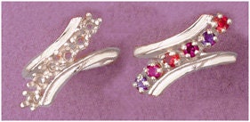 Solid Sterling Silver or 10kt Gold 3-6 Stone Mother's Ring Blank (Size 7) - Perfect for Jewelry Making, Custom Birthstone Rings & DIY Gifts