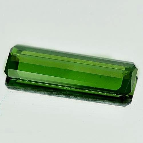 1.29ct Natural African Green Tourmaline Loose Gemstone - 13x5mm Faceted VVS Eye-Clean Tourmaline Cut for Jewelry Making, Engagement Rings & Collector's Specimens