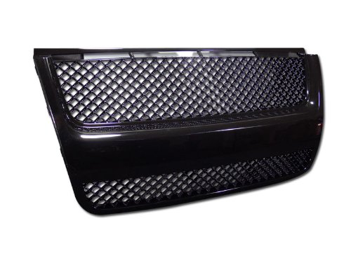 2007-2010 Ford Explorer Sport Trac Black ABS Mesh Front Bumper Grille Cover - Durable Replacement Hood Guard for Off-Road & Street Style Upgrade