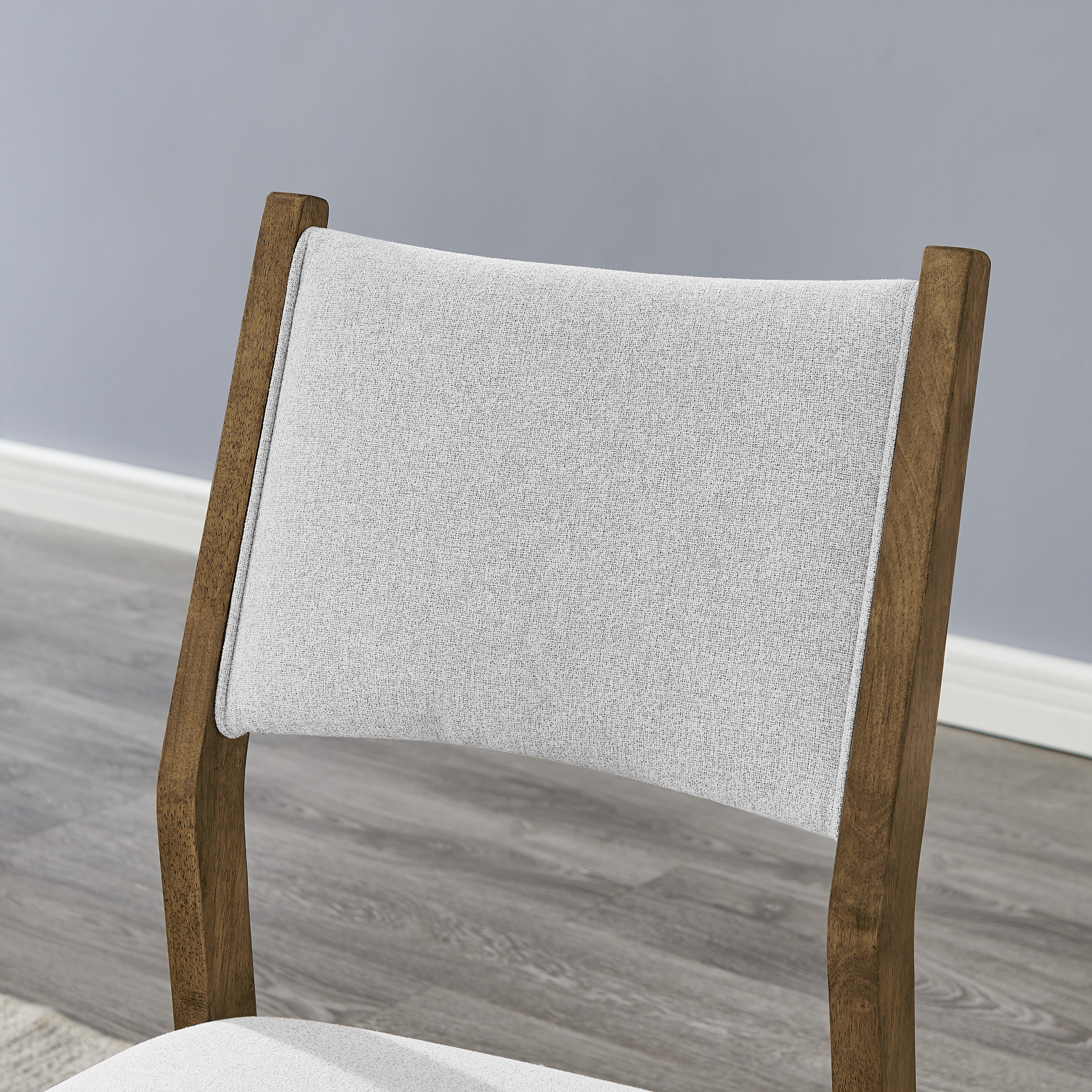 Roundhill Furniture Avery 5-Piece Dining Set - Light Oak Tripod Cross Base Table with 4 Modern Chairs | Perfect for Small Spaces, Breakfast Nooks & Apartment Dining Areas