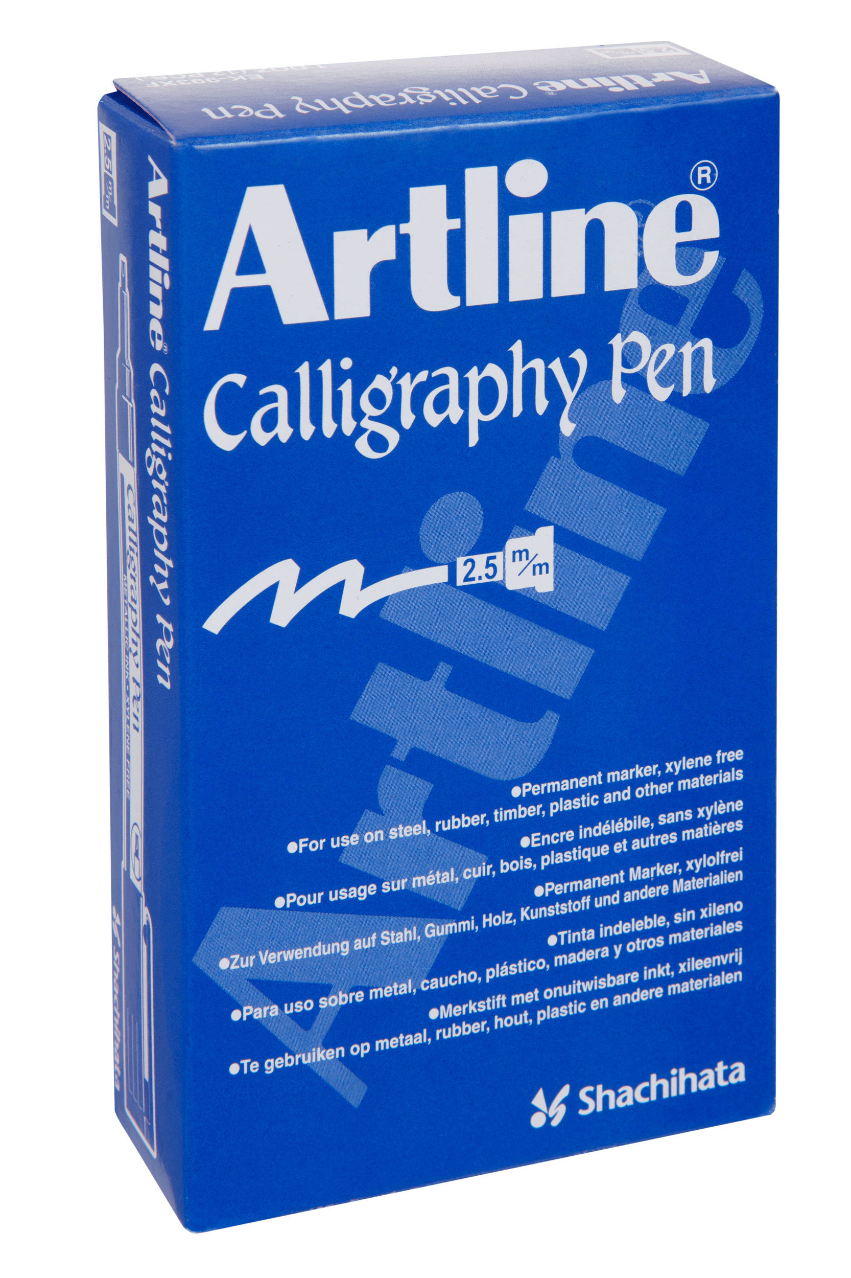 Artline 993 Calligraphy Metallic Marker Set - 2.5mm Fine Tip Gold Pens (12 Pack) for Wedding Invitations, Scrapbooking & DIY Crafts